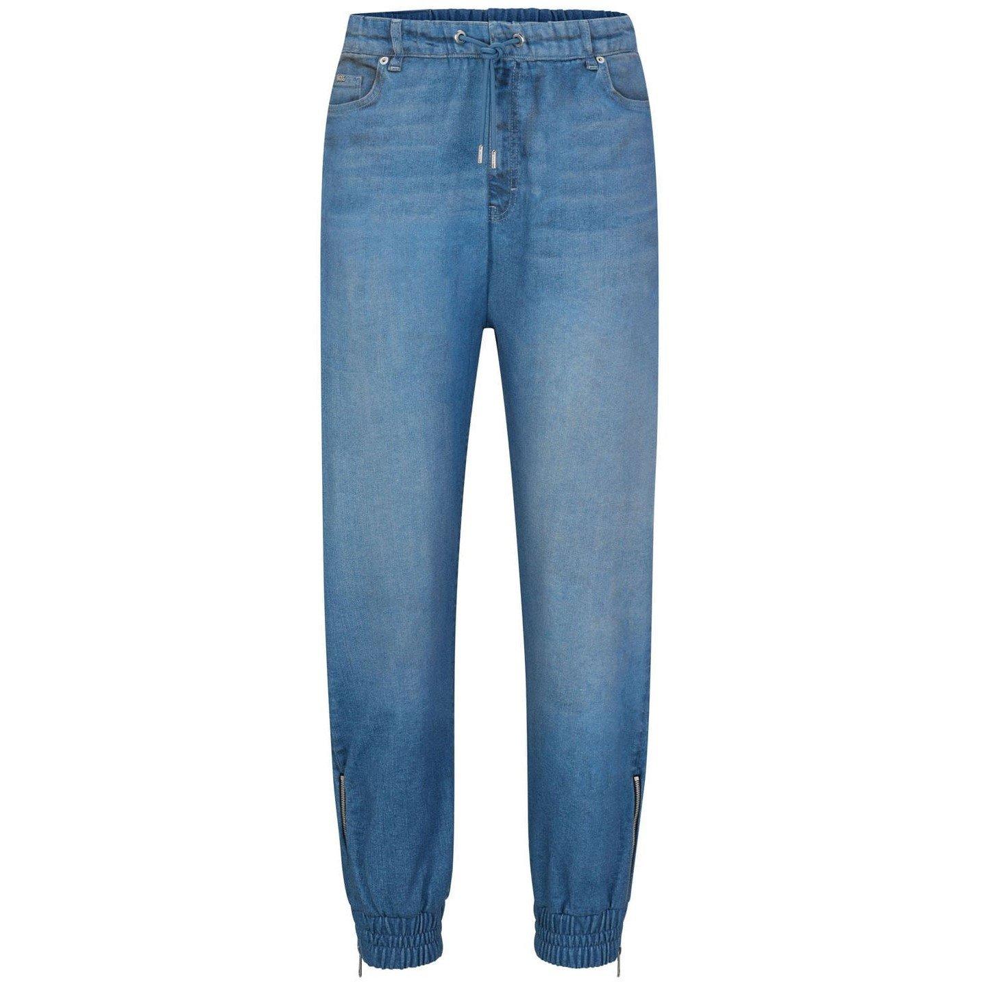 Blue - Boss - C_Erag Jersey Trousers - 4