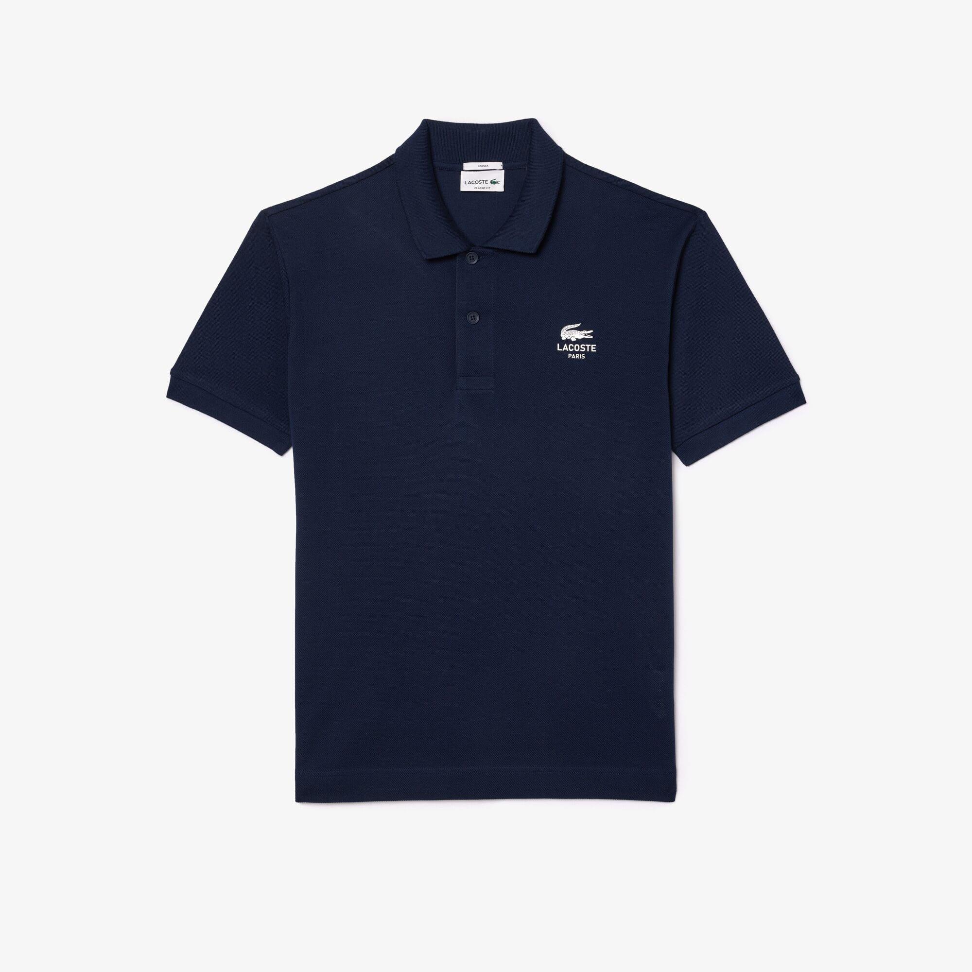 Blue - Lacoste - Classic Fit Signature Print L.12.12 Polo Shirt - 1