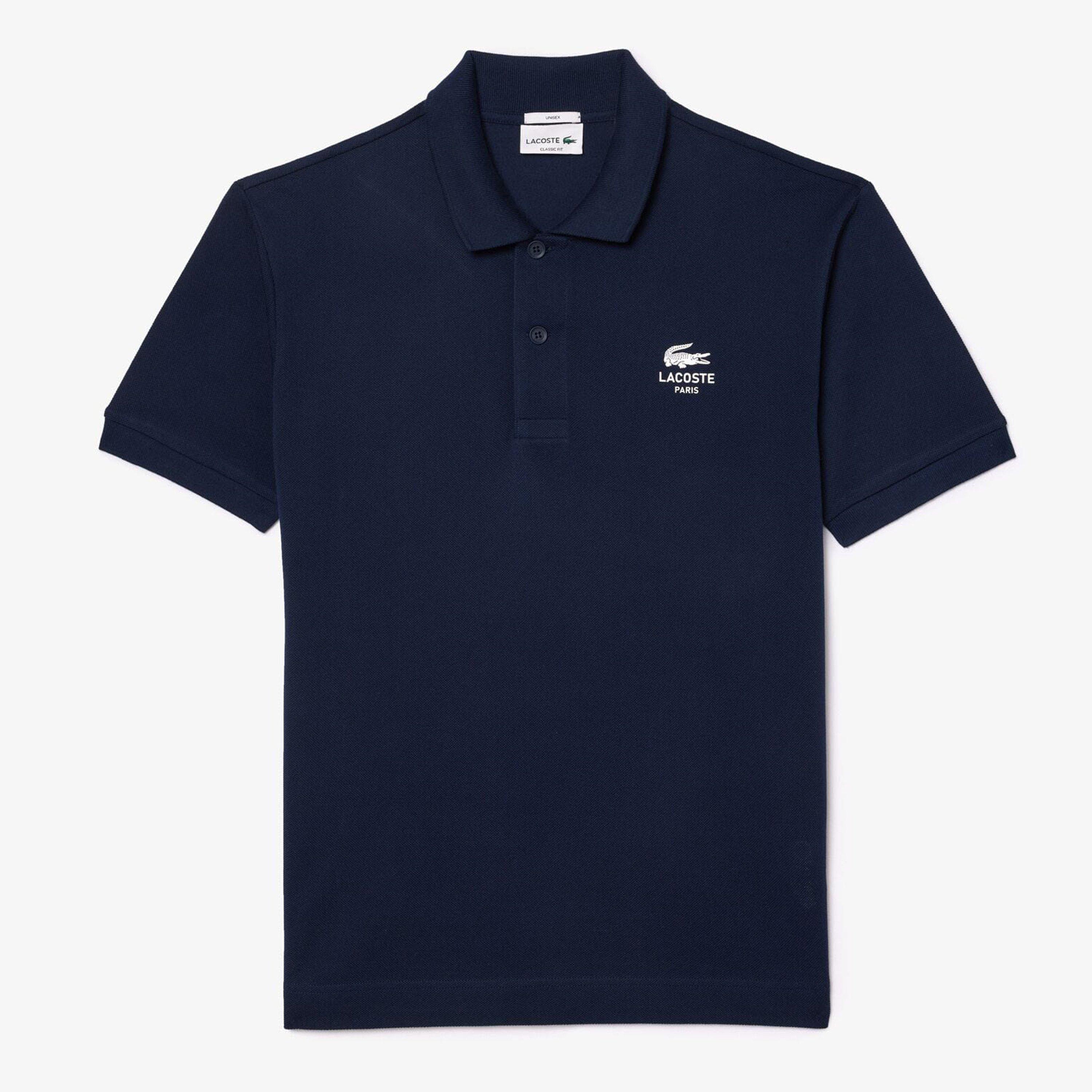 Blue - Lacoste - Classic Fit Signature Print L.12.12 Polo Shirt - 1