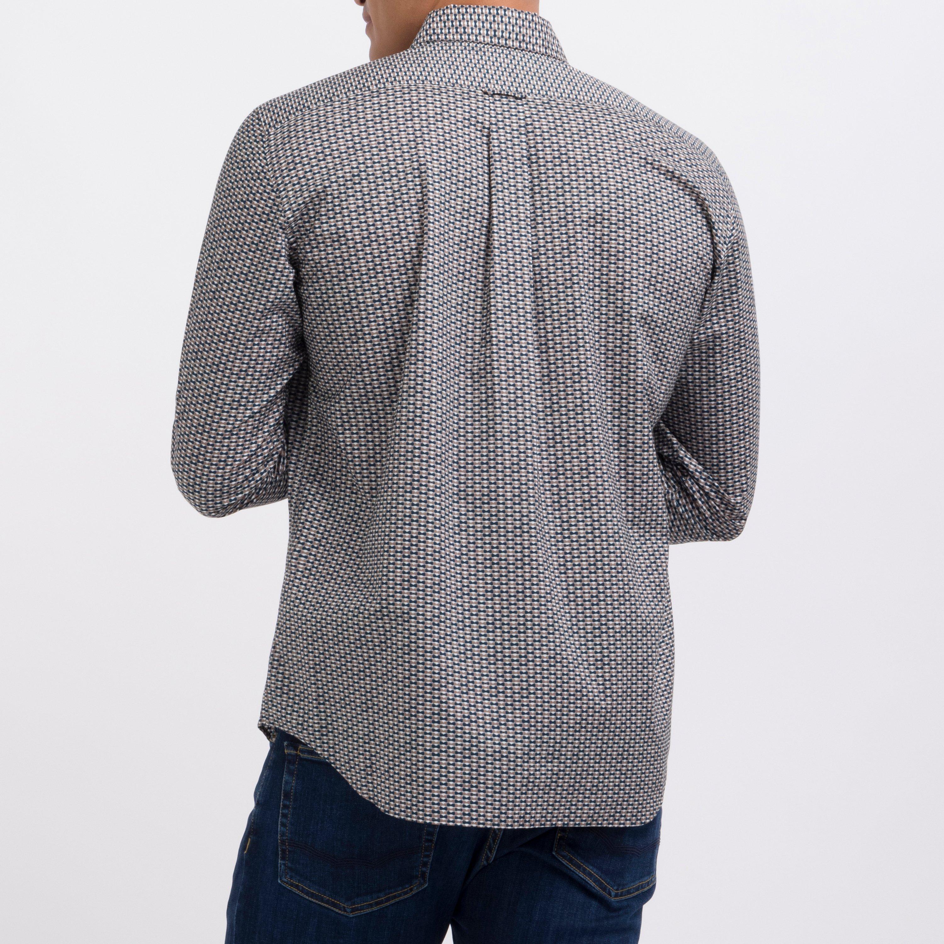 Bec5 - Eden Park - Beige shirt with a vintage motif - 3