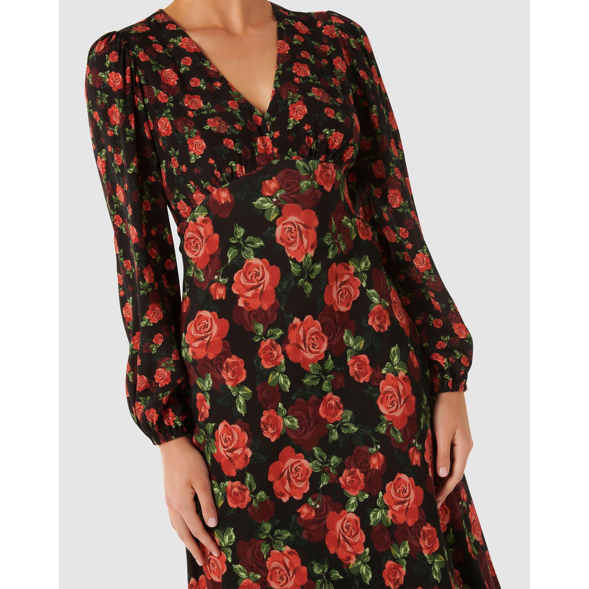 Rose Garden - Forever New - Carlina Mixed Print Midi Dress - 2