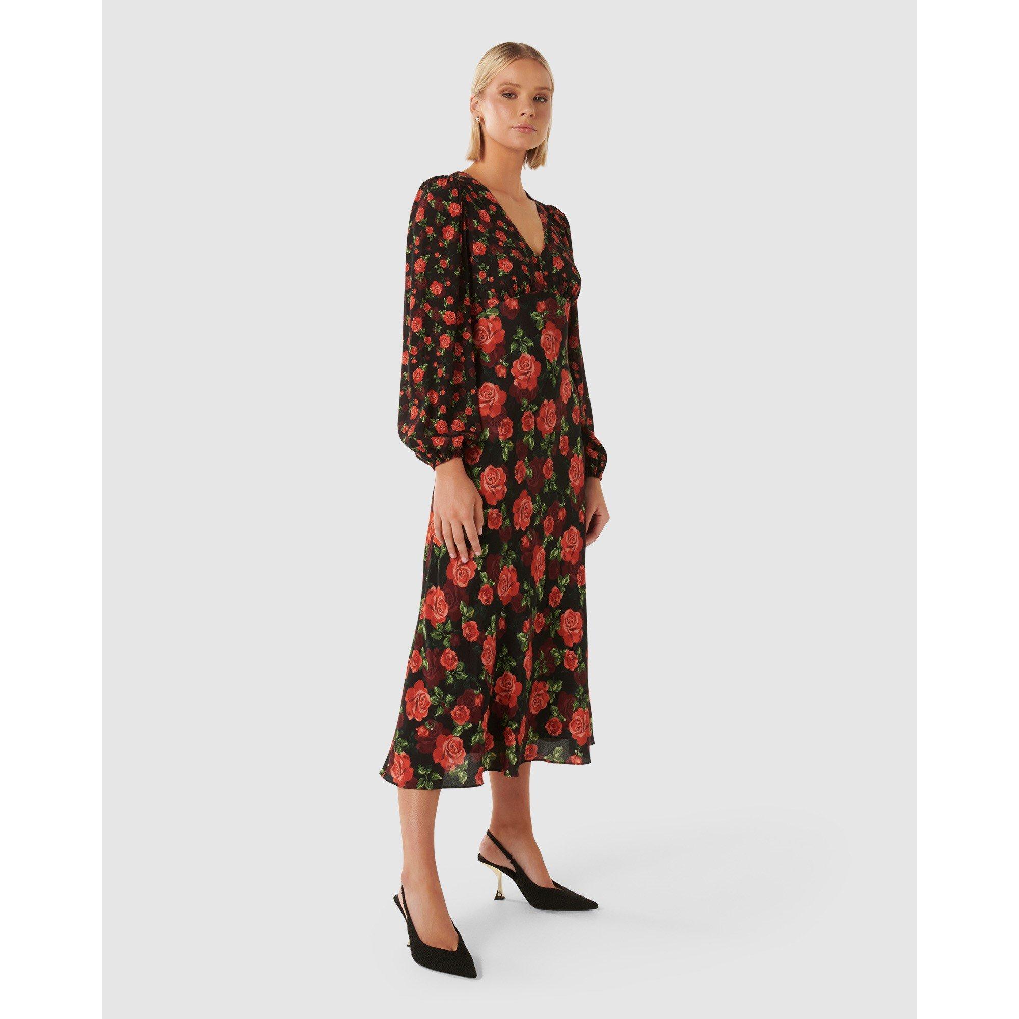 Rose Garden - Forever New - Carlina Mixed Print Midi Dress - 3