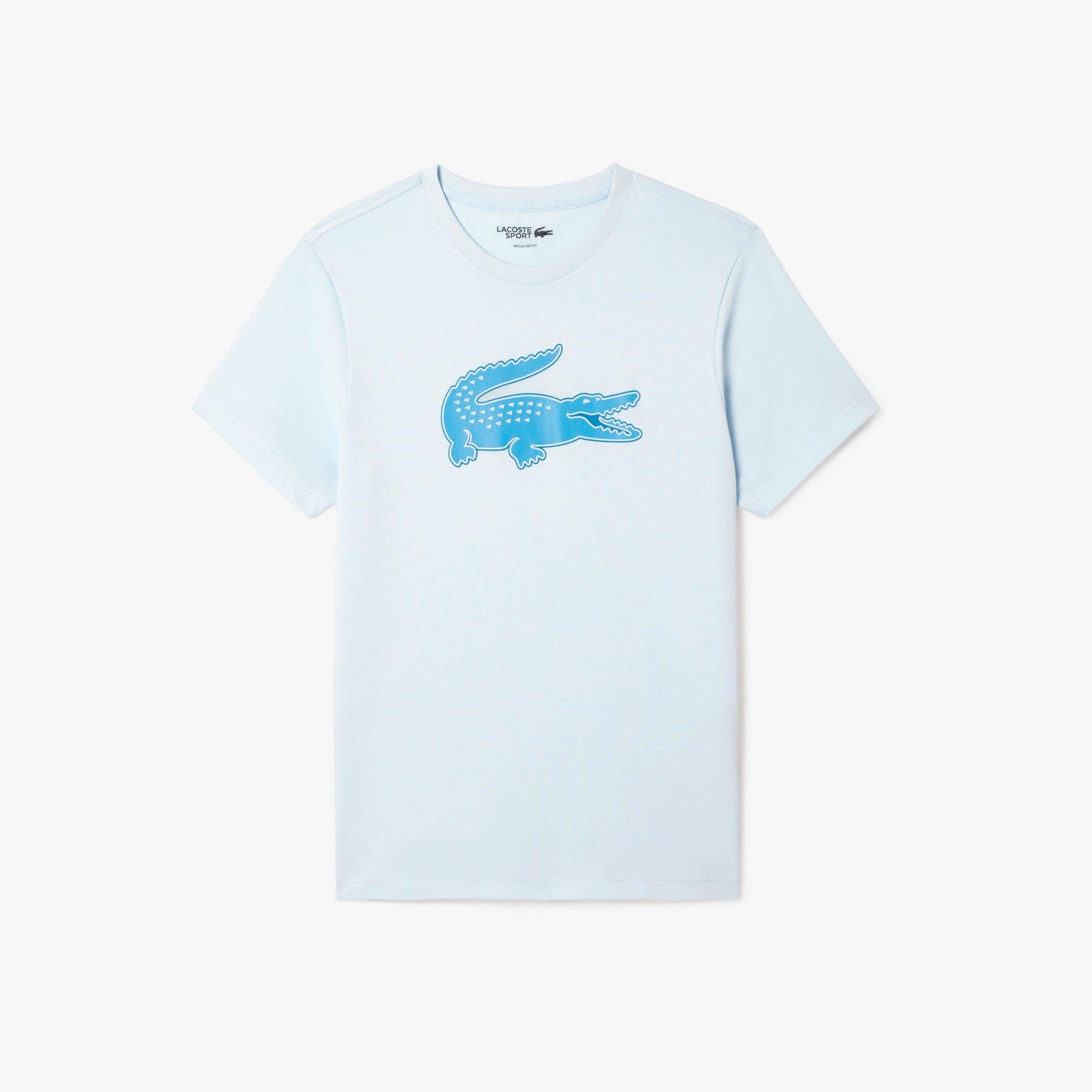 Blue - Lacoste - Ultra Dry XXL Logo Sport T-Shirt - 1