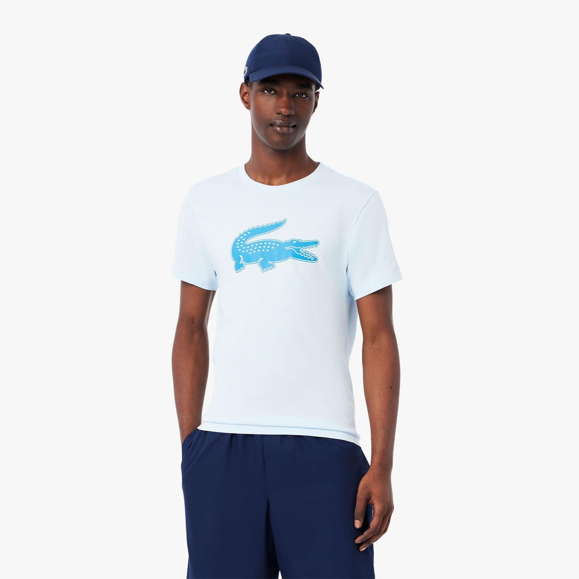 Blue - Lacoste - Ultra Dry XXL Logo Sport T-Shirt - 2