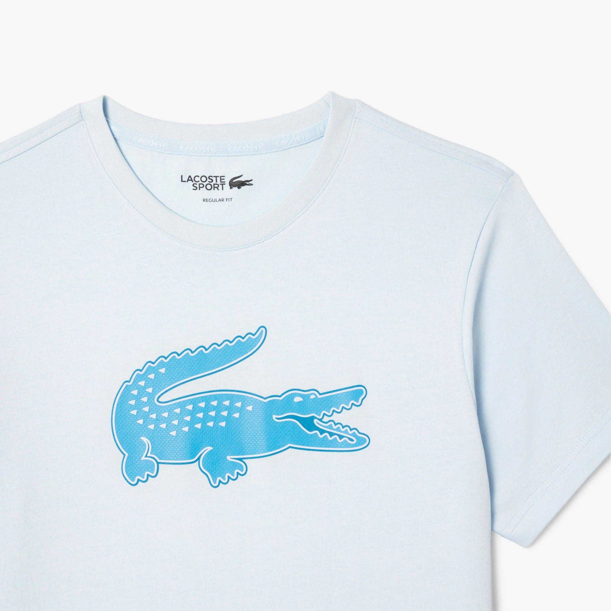 Blue - Lacoste - Ultra Dry XXL Logo Sport T-Shirt - 6