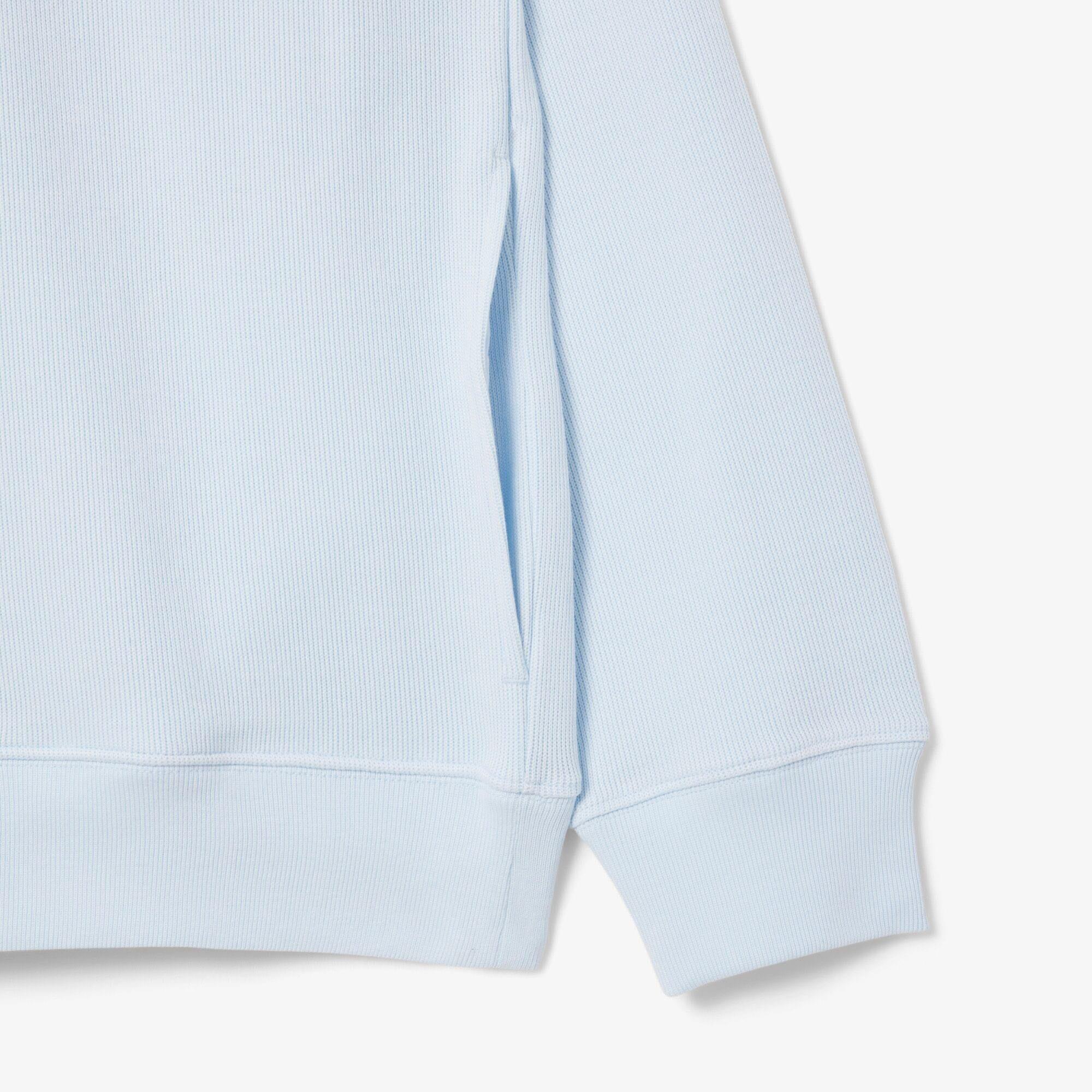 Blue - Lacoste - Zip Neck High Neck Interlock Sweatshirt - 7