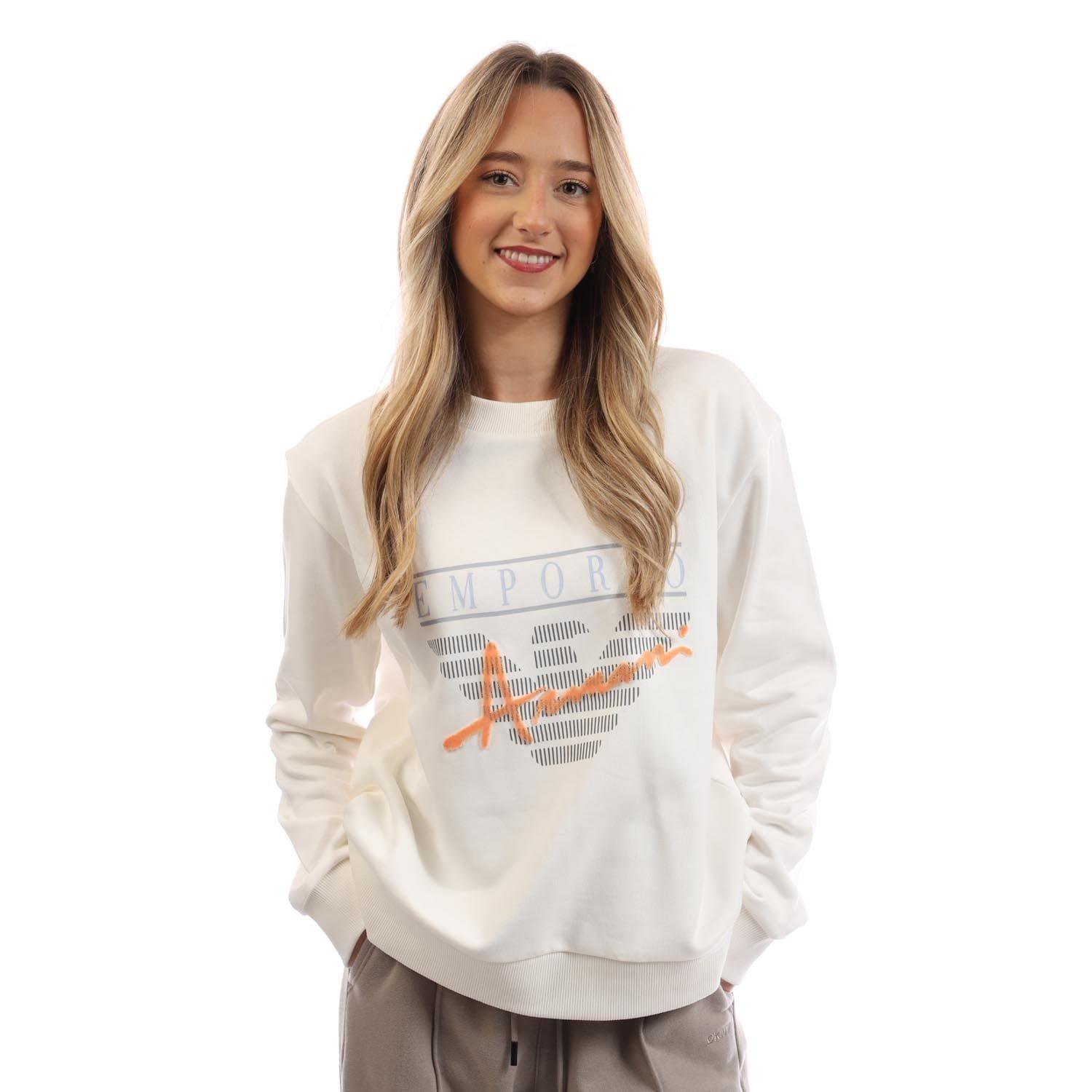 White - Emporio Armani - Crewneck Sweatshirt - 2