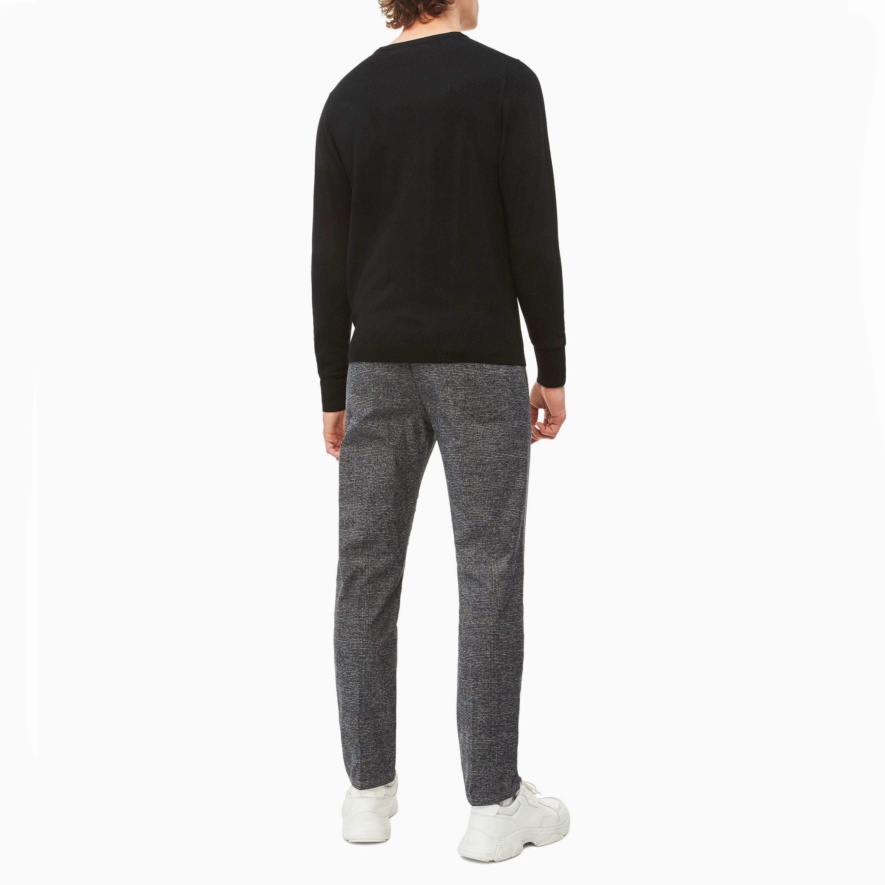 Schwarz / Weiß - Calvin Klein - Tapered Fit Check Trousers - 3