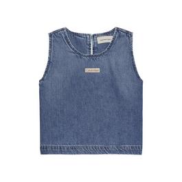 Calvin Klein Jeans DENIM TOP SOFT BLUE