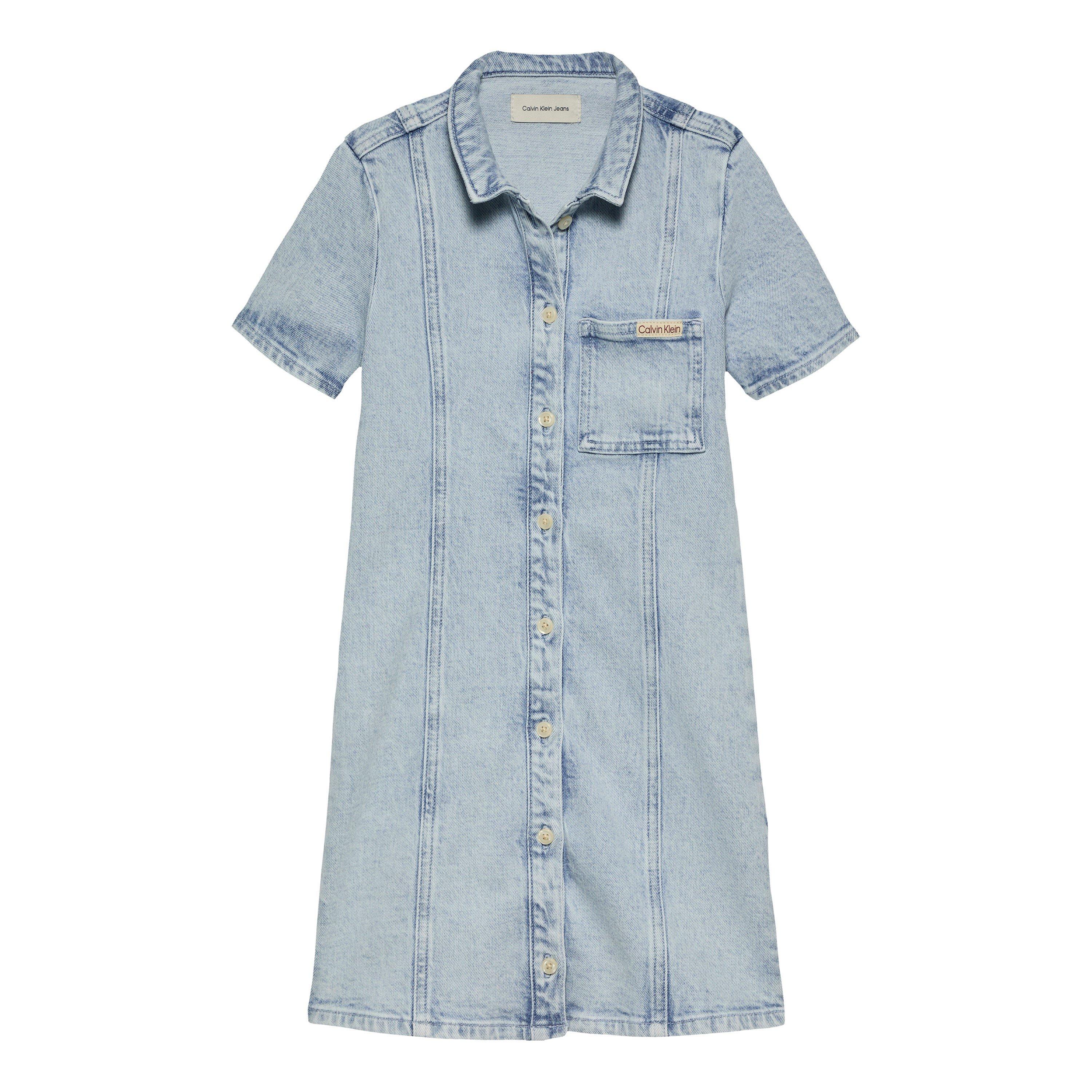 Clean Sky 1A4 - Calvin Klein Jeans - DENIM DRESS CLEAN SKY BLUE - 1
