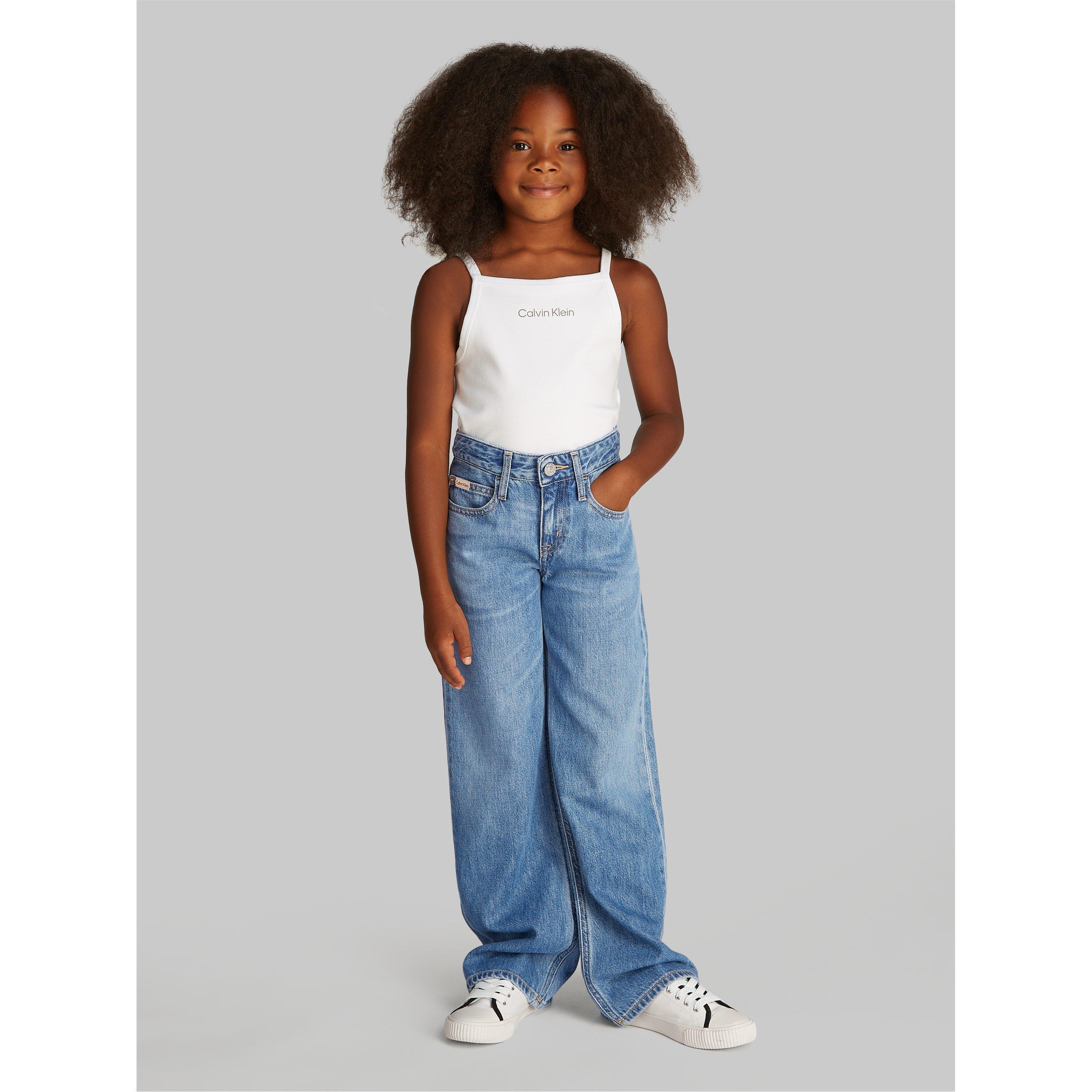 Soft Blue 1A4 - Calvin Klein Jeans - WIDE LEG RELAXED LW SOFT BLUE - 1