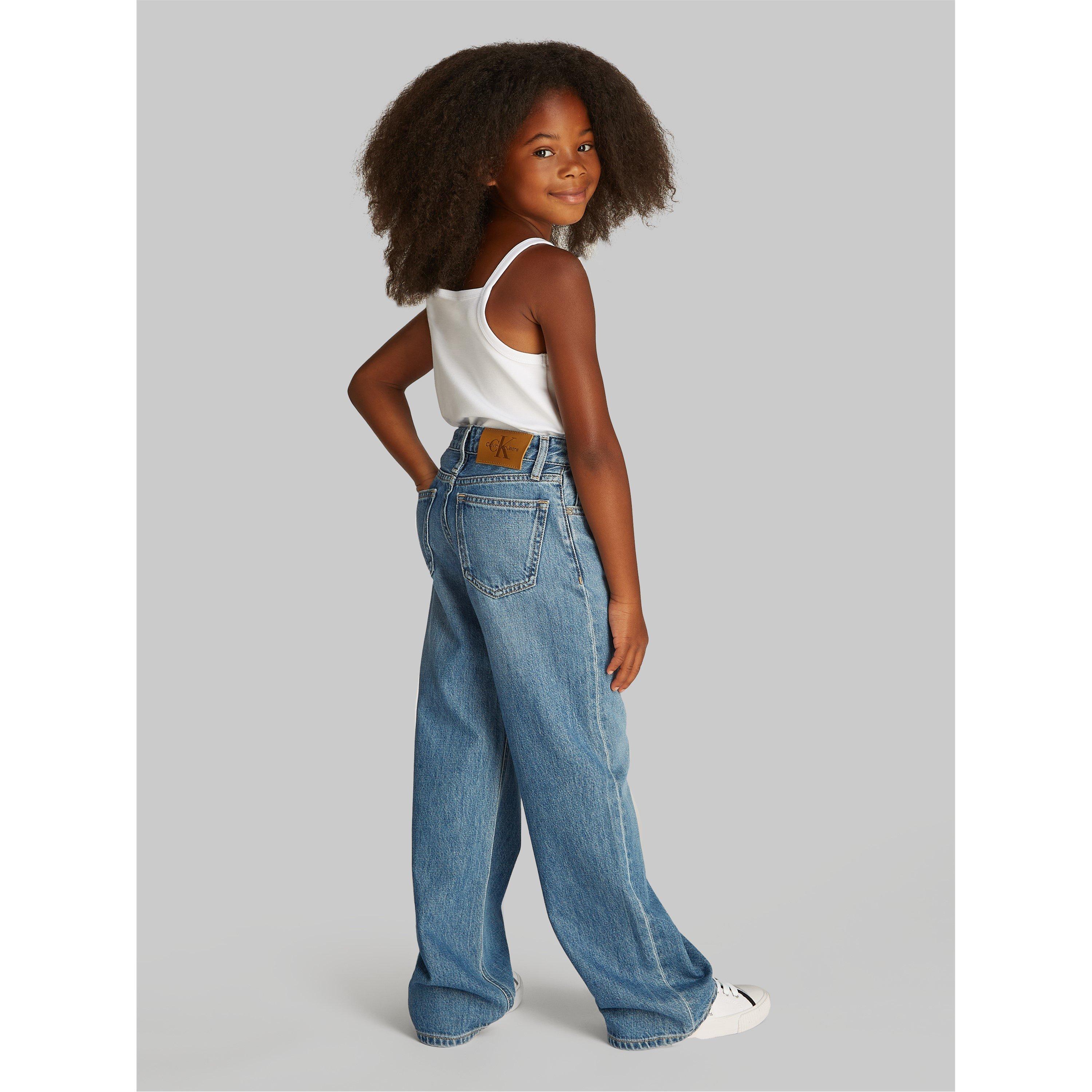 Zacht Blauw 1A4 - Calvin Klein Jeans - WIDE LEG RELAXED LW SOFT BLUE - 2