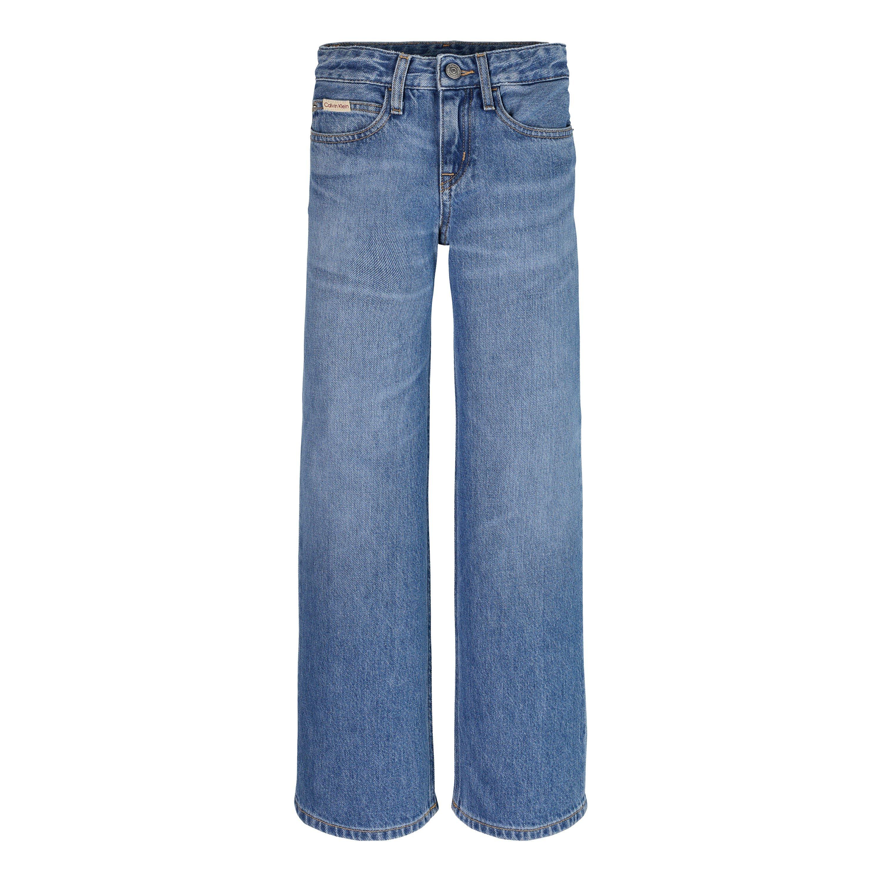 Zacht Blauw 1A4 - Calvin Klein Jeans - WIDE LEG RELAXED LW SOFT BLUE - 4