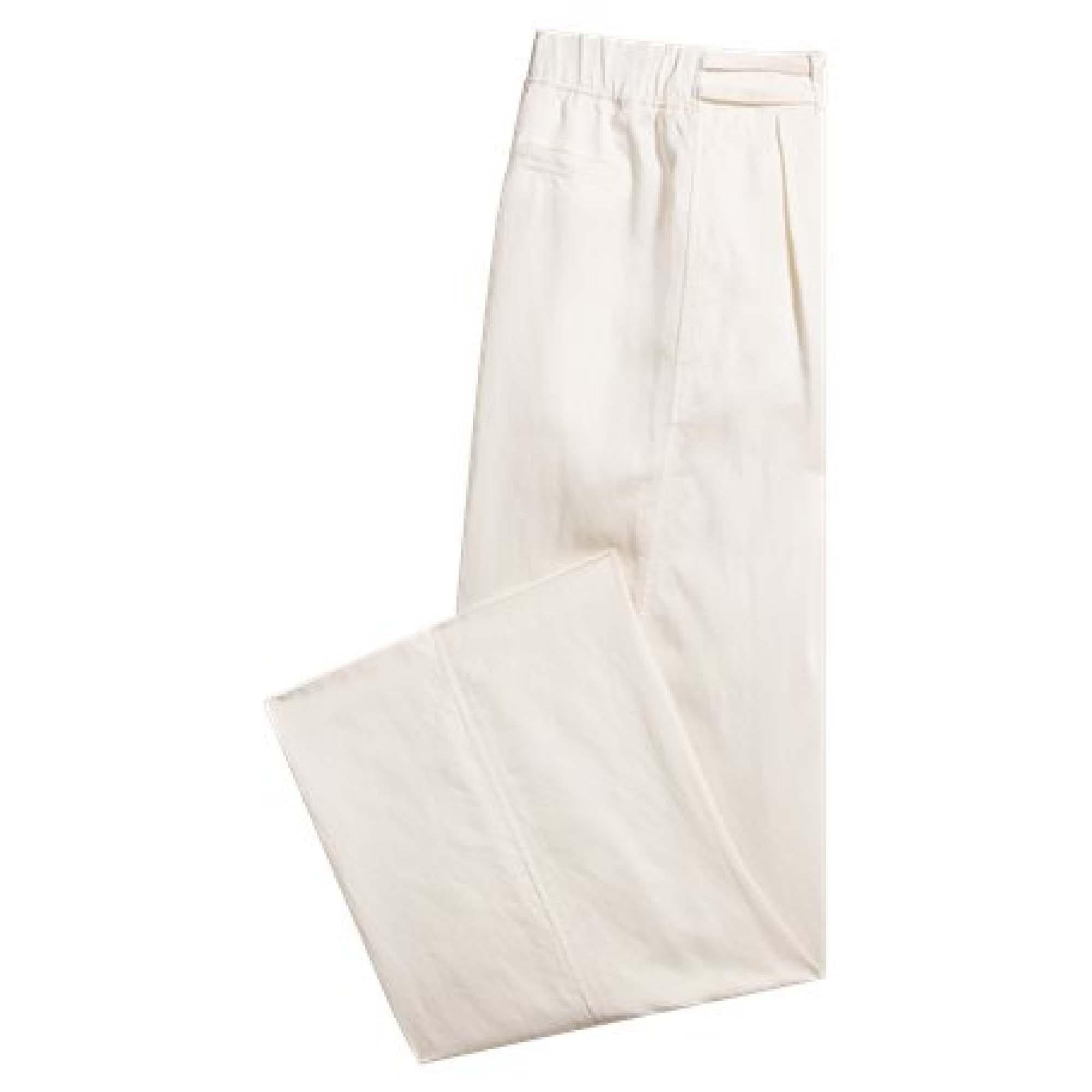 White - Boss - Taualy-W Relaxed Fit Wide Leg Trousers - 2