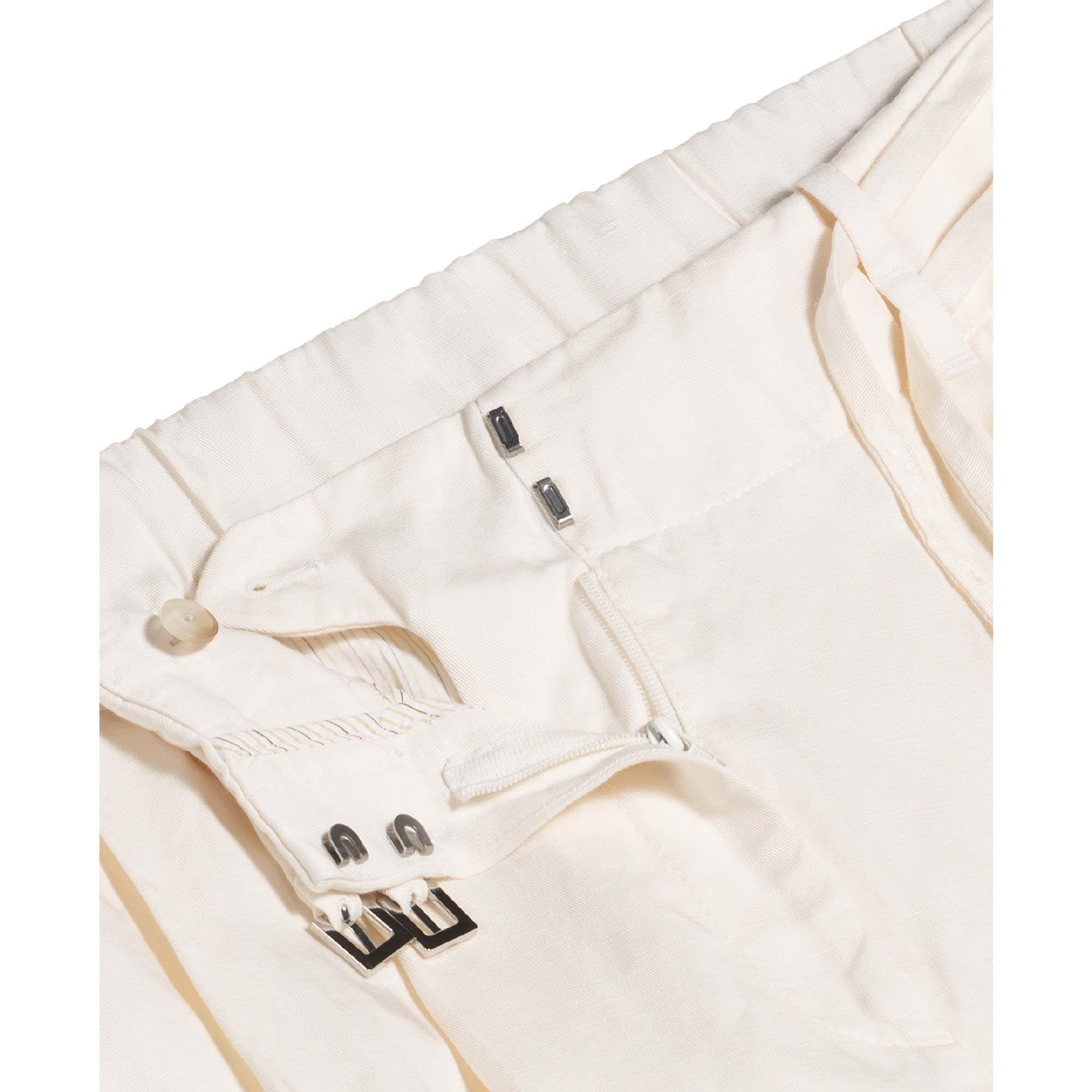 White - Boss - Taualy-W Relaxed Fit Wide Leg Trousers - 3