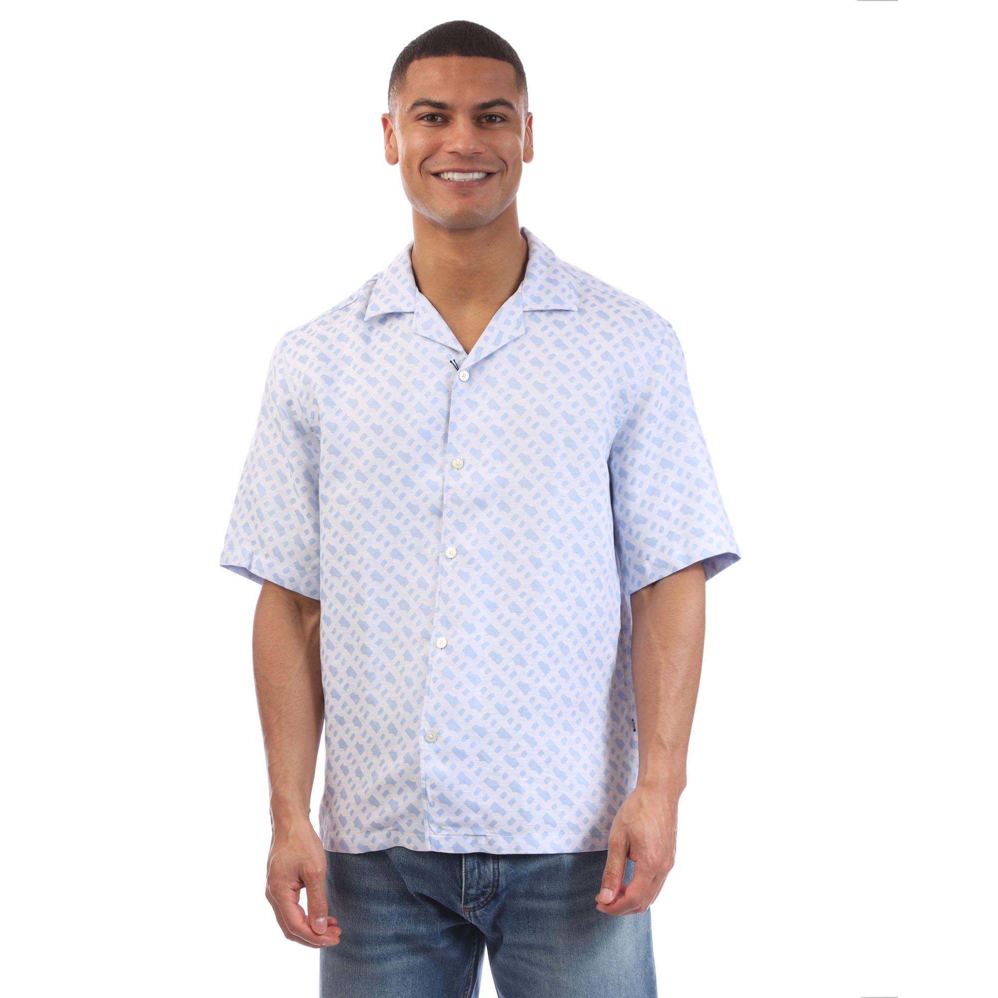 Boss Men's C-Lars-252 Shirt - Blue - 2XL