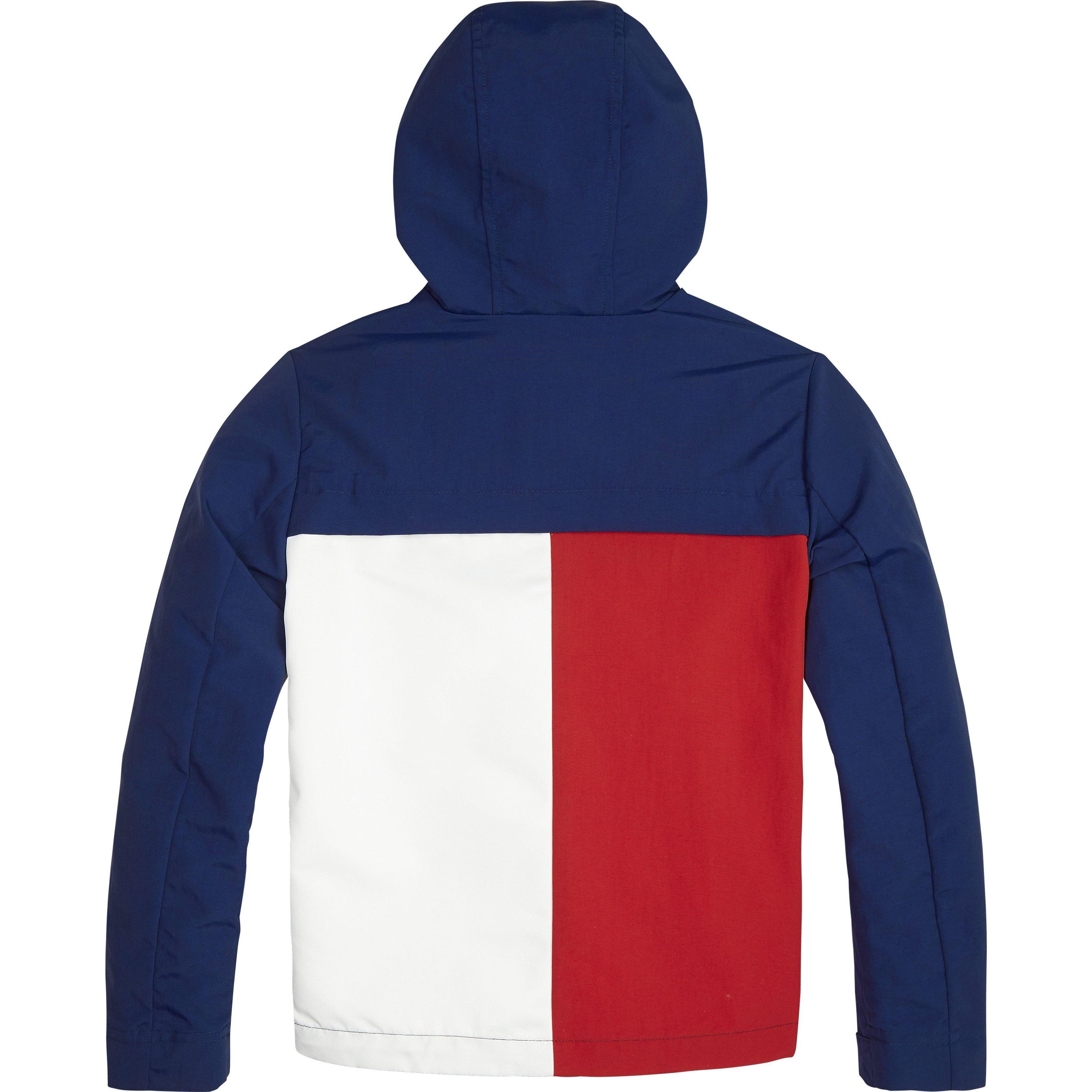 Navy - Tommy Hilfiger - Boys Packable Hooded Jacket - 2