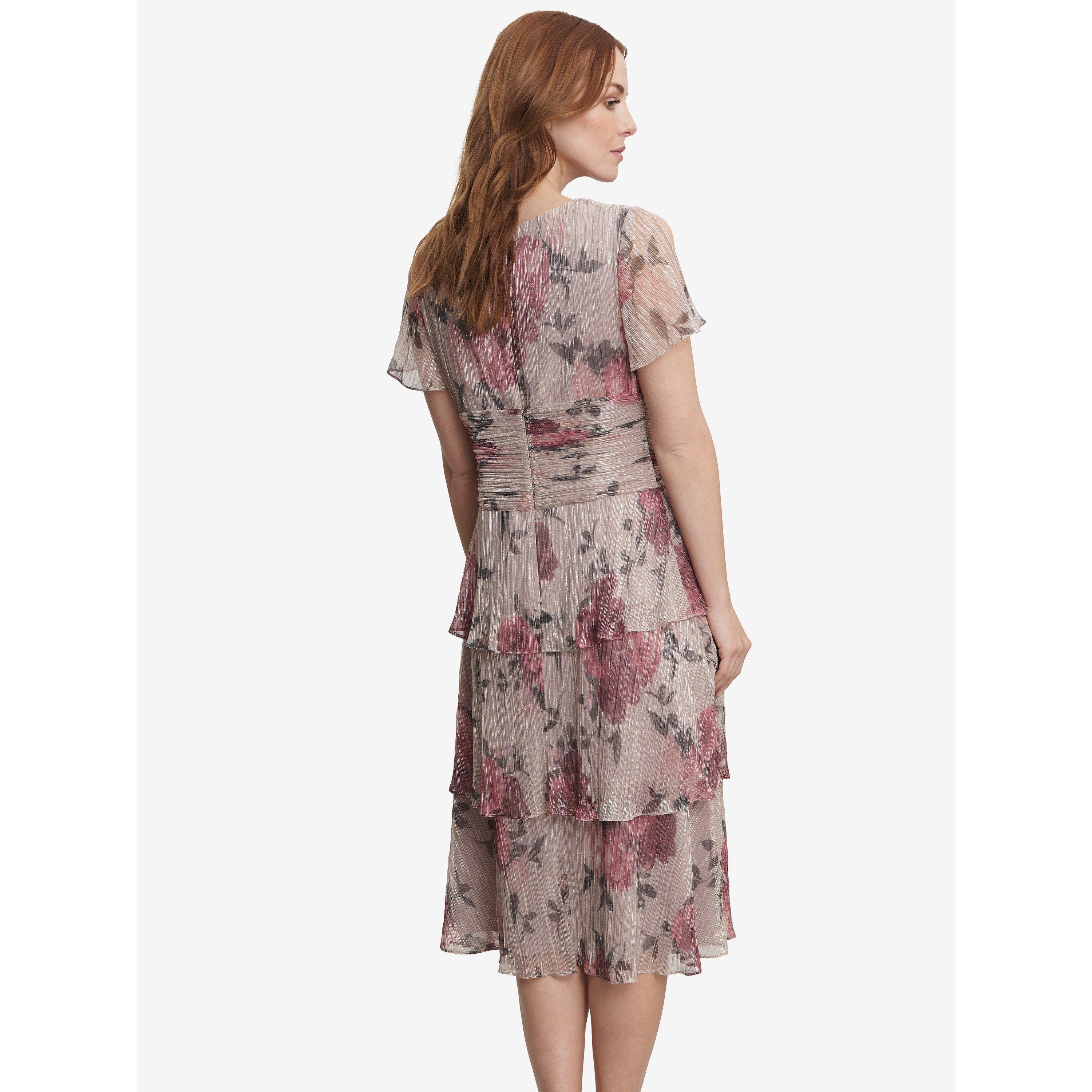 Blush - Gina Bacconi - Cher Midi Surplice Neckline Dress - 2