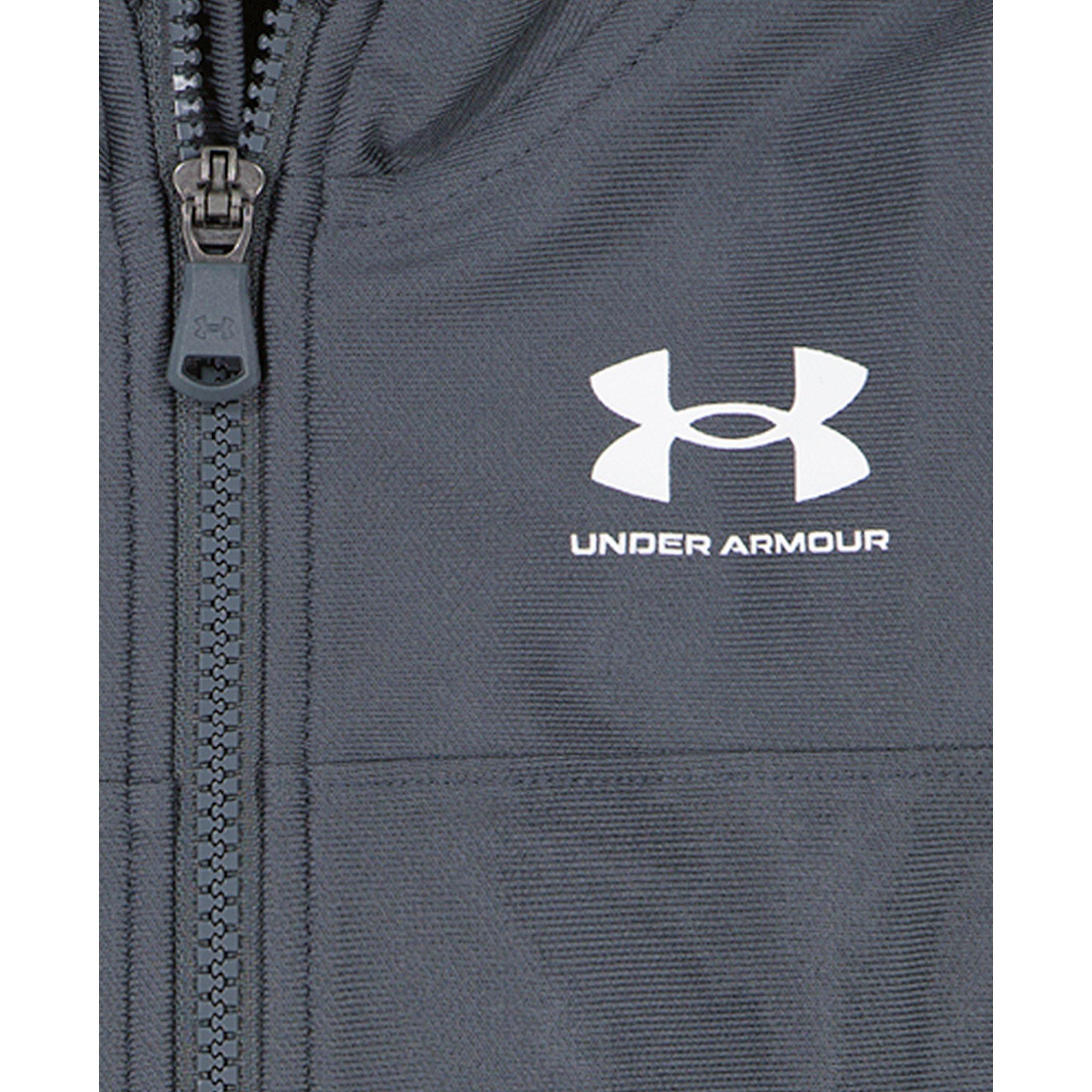 Grå - Under Armour - Kids' Knitted Poly Tracksuit - 2
