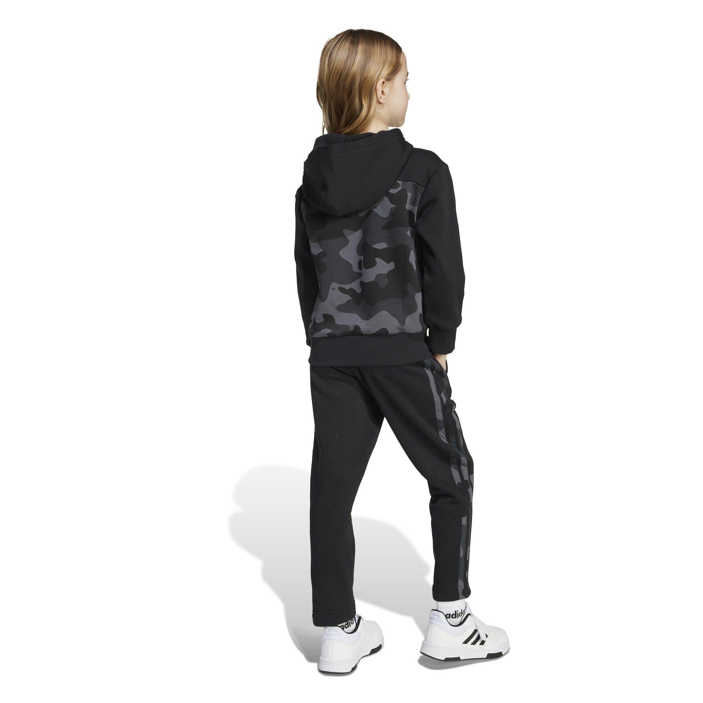 Black Camo - adidas - Essentials Allover Print Hoodie Set Kids - 5