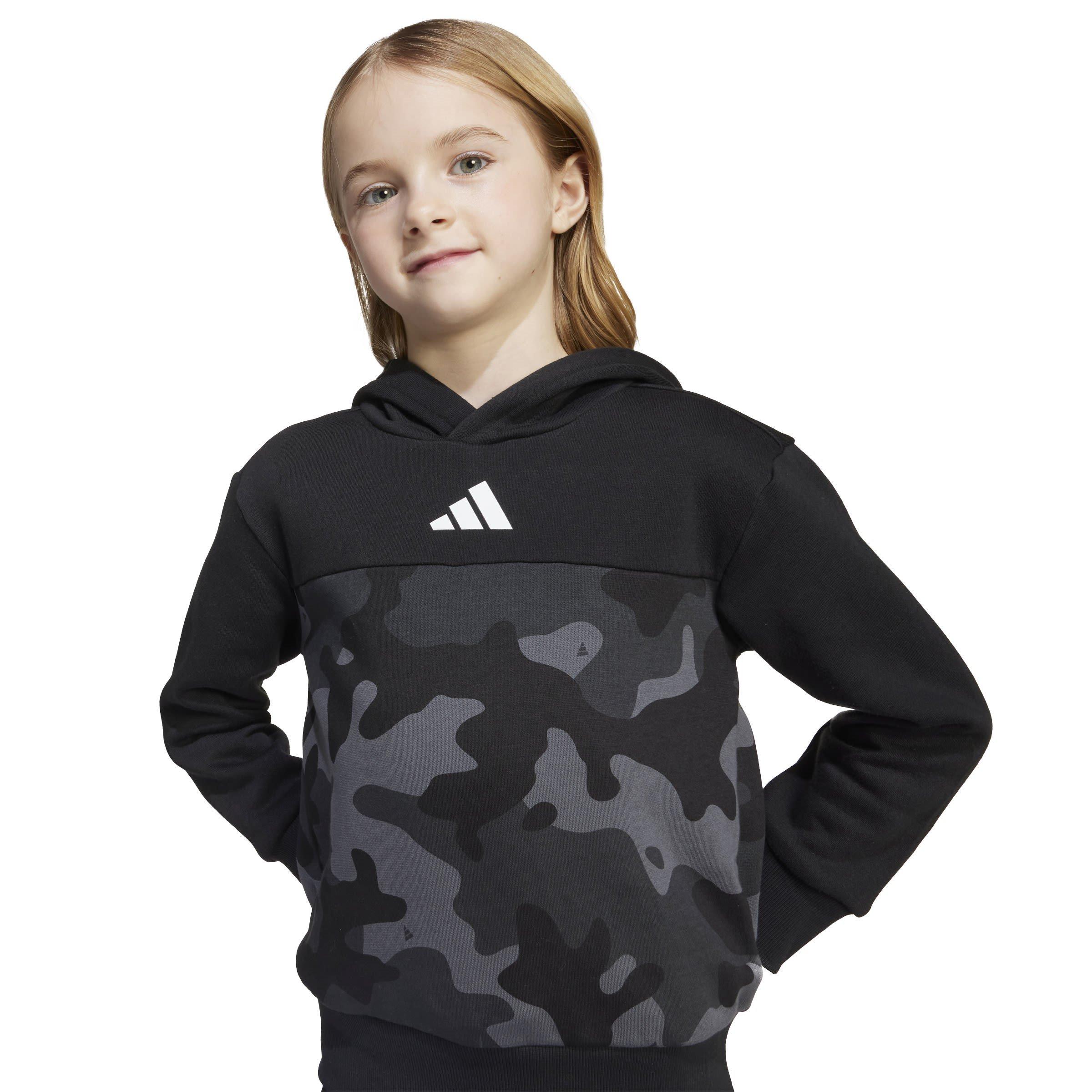 Black Camo - adidas - Essentials Allover Print Hoodie Set Kids - 9