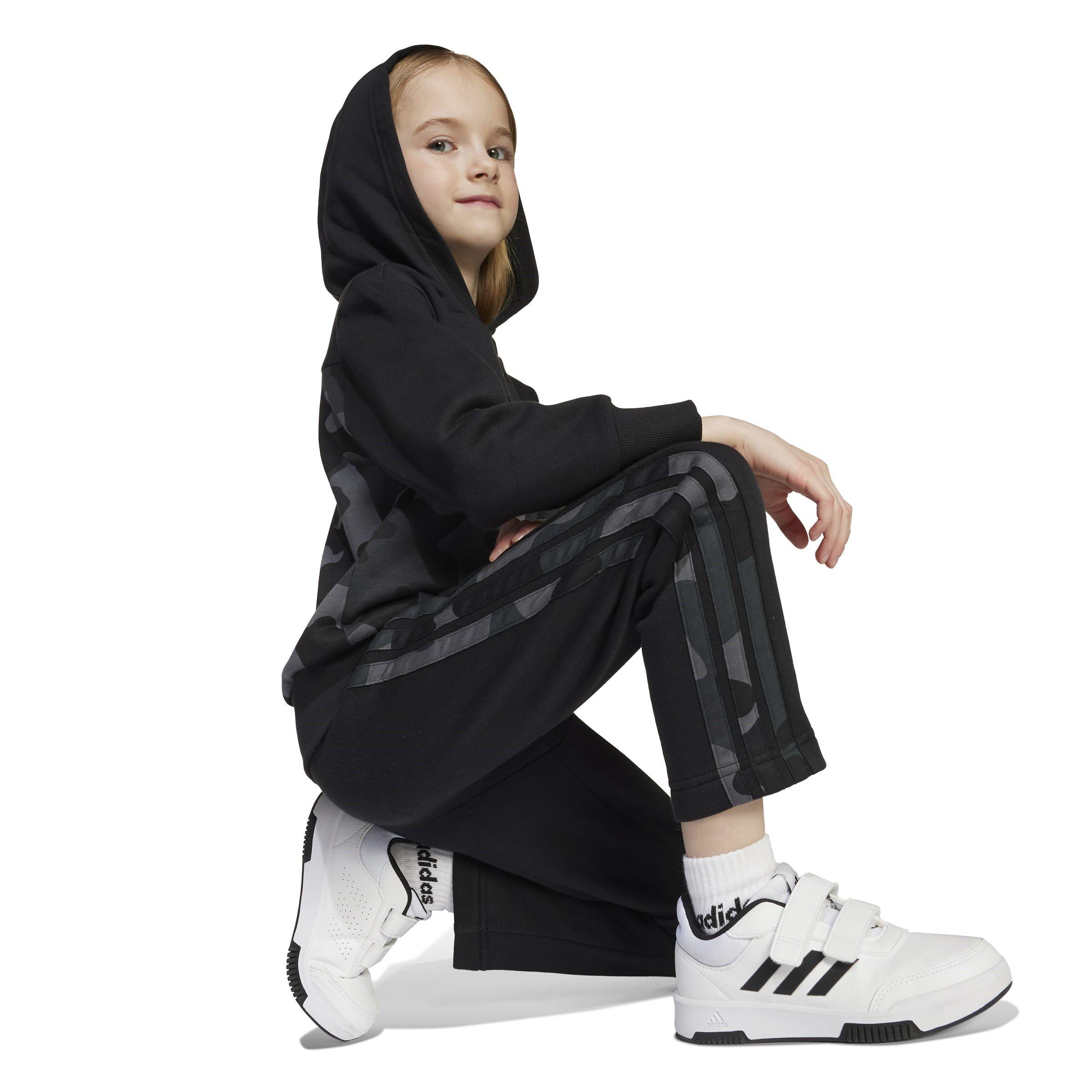 Black Camo - adidas - Essentials Allover Print Hoodie Set Kids - 10
