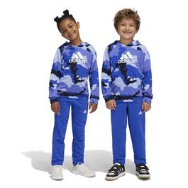 adidas saflower Essentials Allover Print Hoodie Set Kids