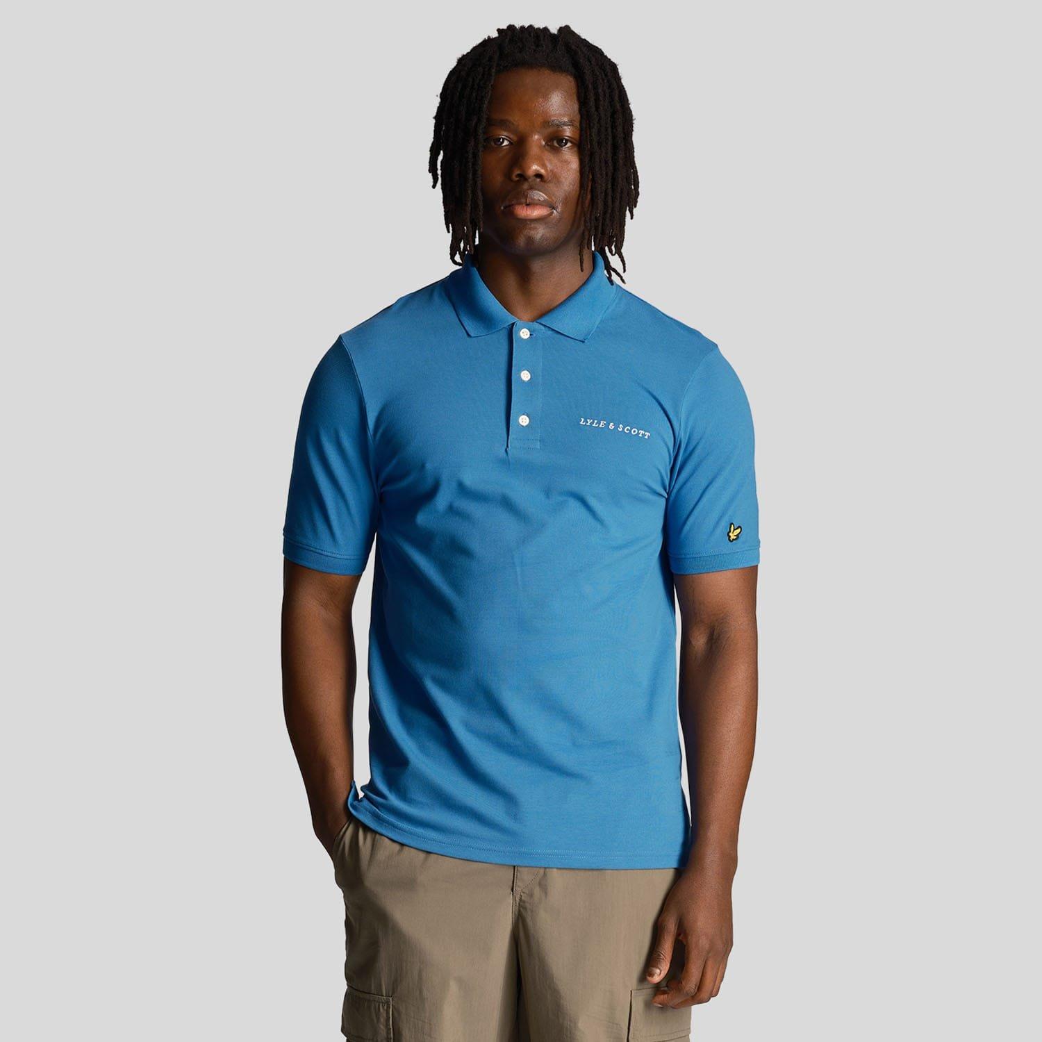 Blue - Lyle and Scott - Embroidered Polo Shirt - 1