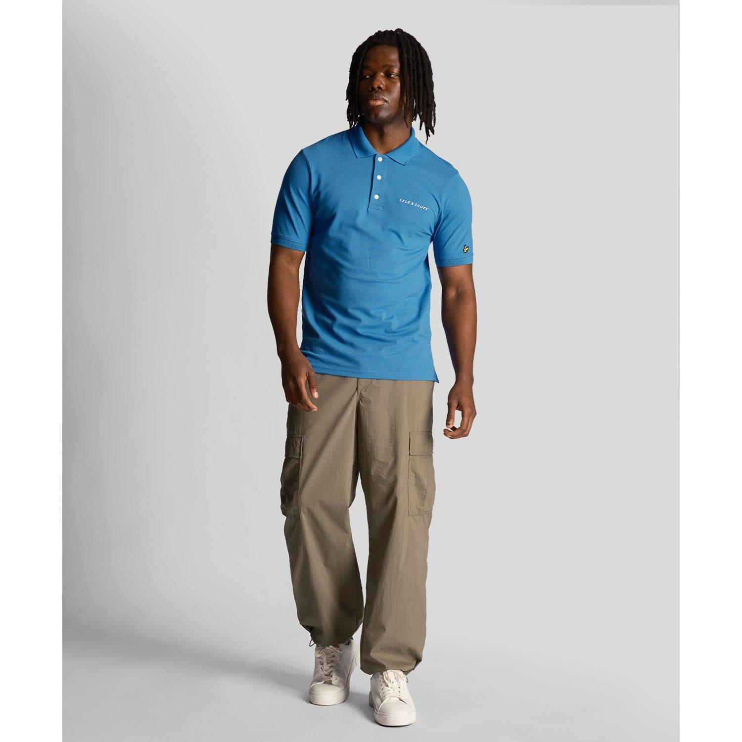 Blue - Lyle and Scott - Embroidered Polo Shirt - 2