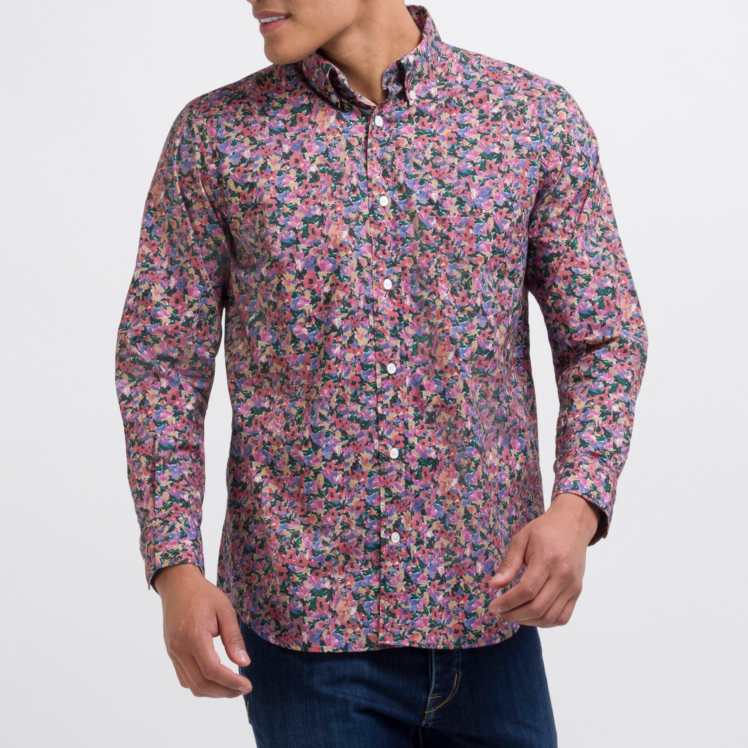 Pac3 - Eden Park - Poplin shirt with a floral motif - 2