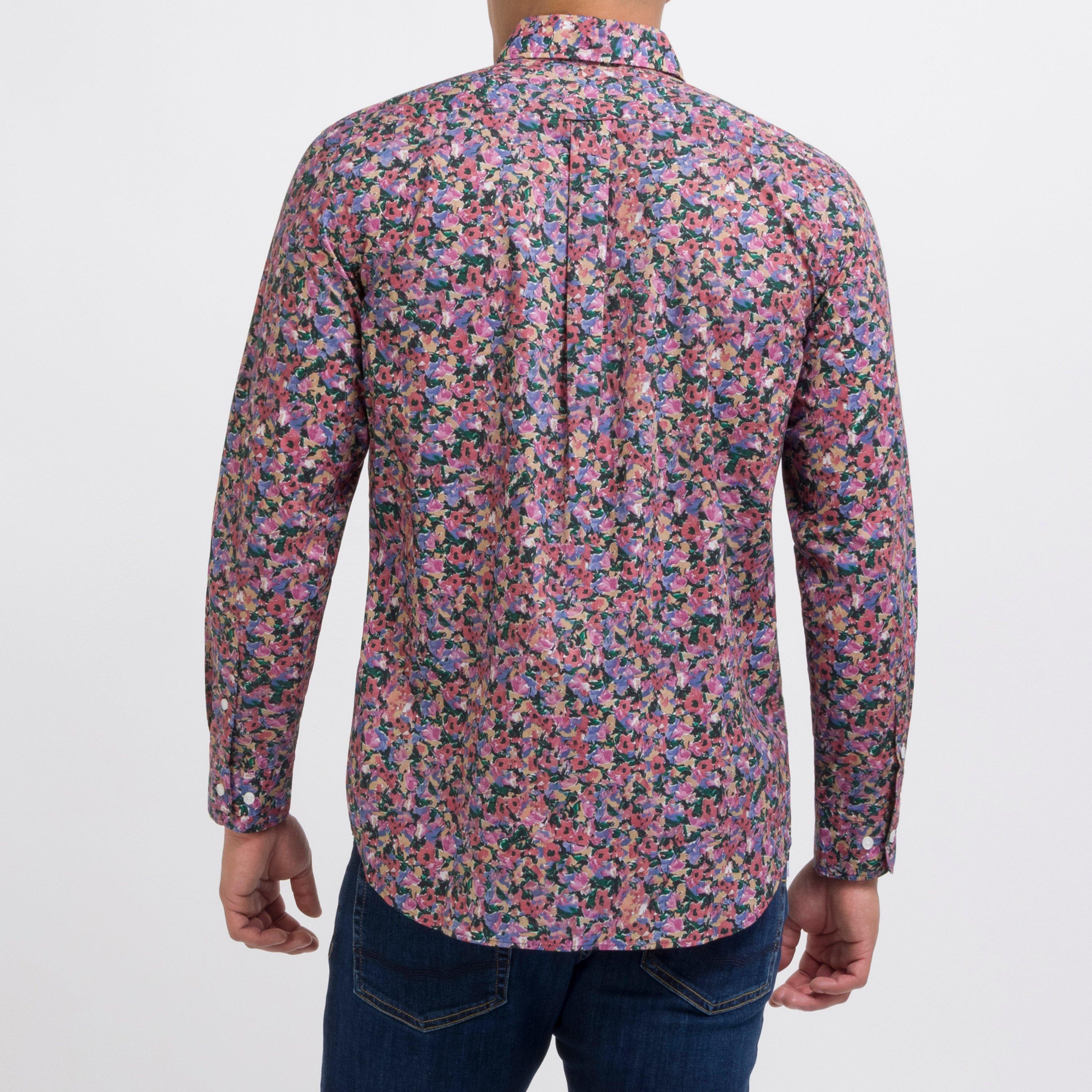 Pac3 - Eden Park - Poplin shirt with a floral motif - 3