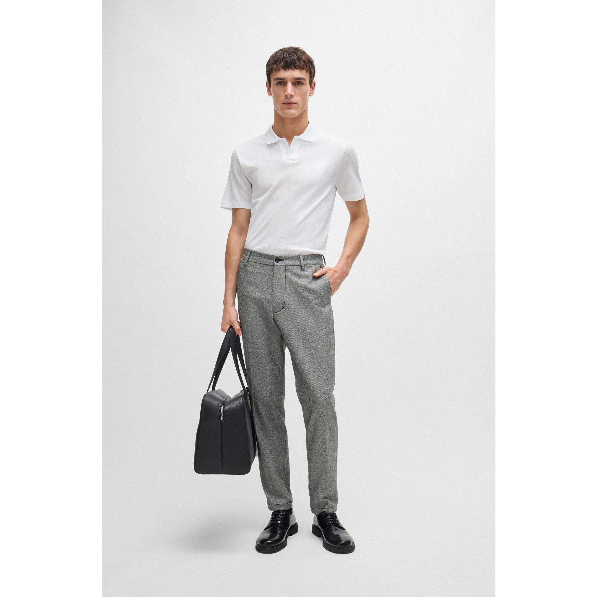Black - Boss - Regular-Fit Trousers - 3