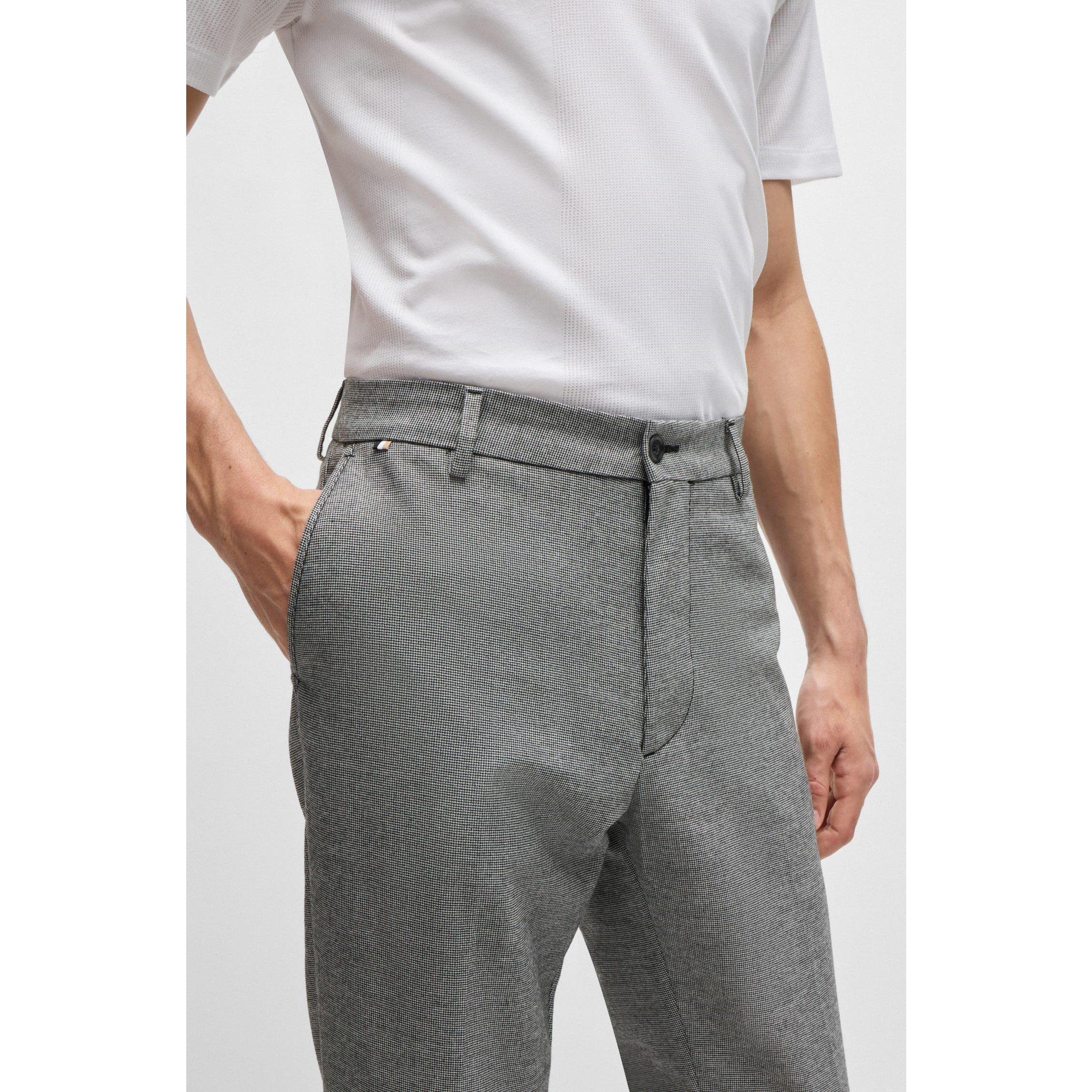 Black - Boss - Regular-Fit Trousers - 4