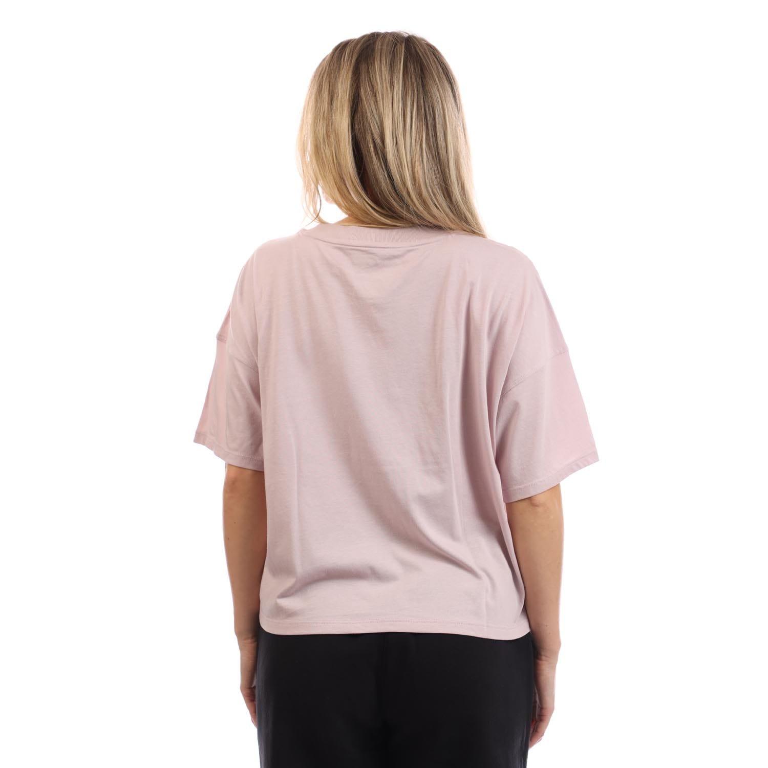 White Silver - DKNY - Foil Logo Cropped T-Shirt - 3