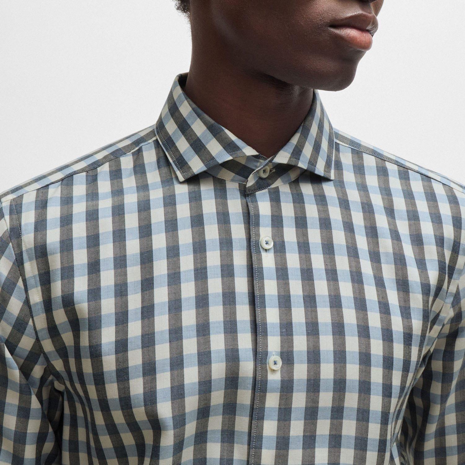 Blue - Boss - C-Hal Casual-Fit Shirt - 3