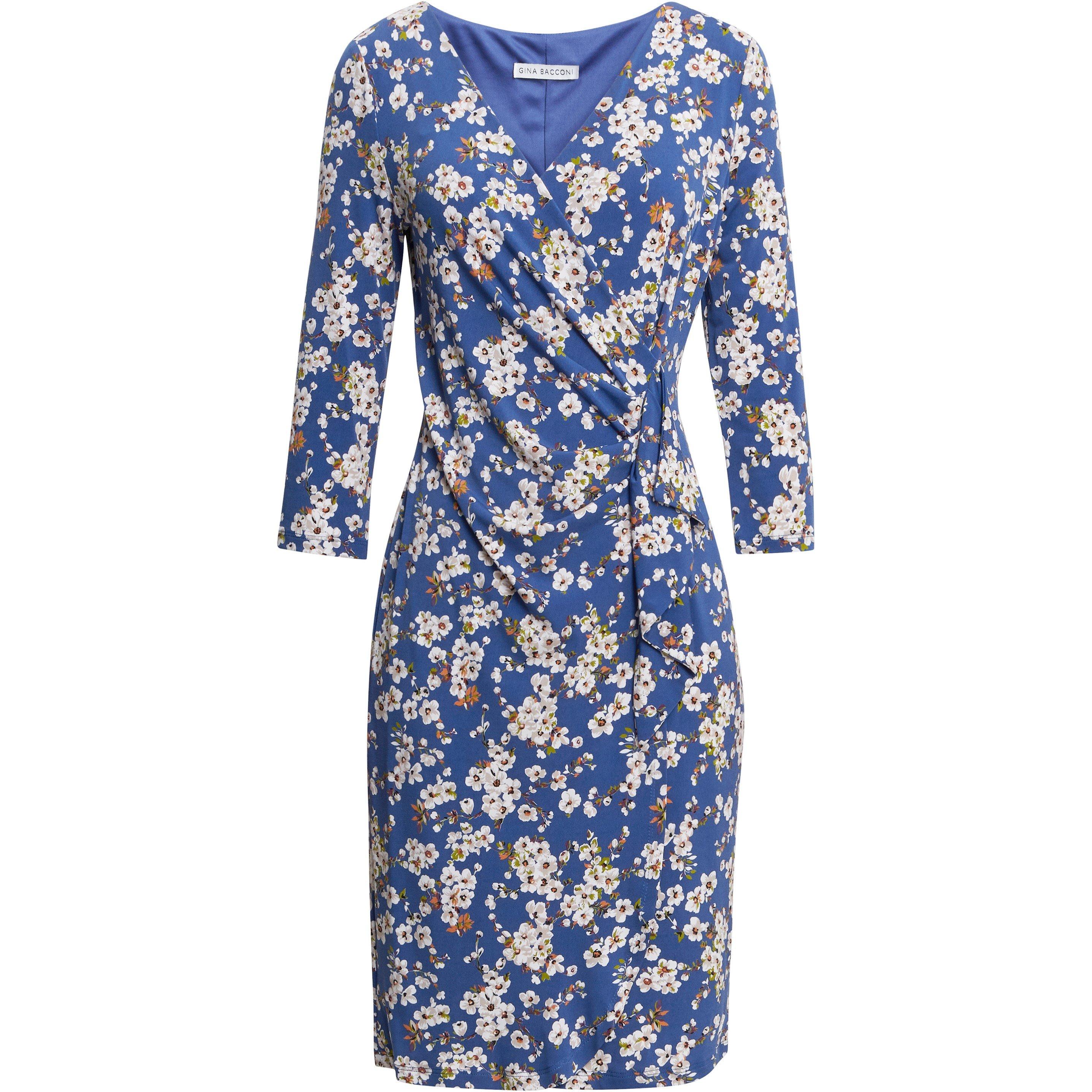 Royal - Gina Bacconi - Wendy Printed Jersey Dress - 4