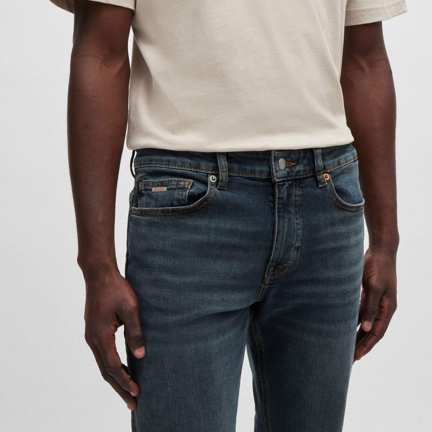 Dark Blue - Boss - Delaware BC-L-P Slim-Fit Jeans - 3