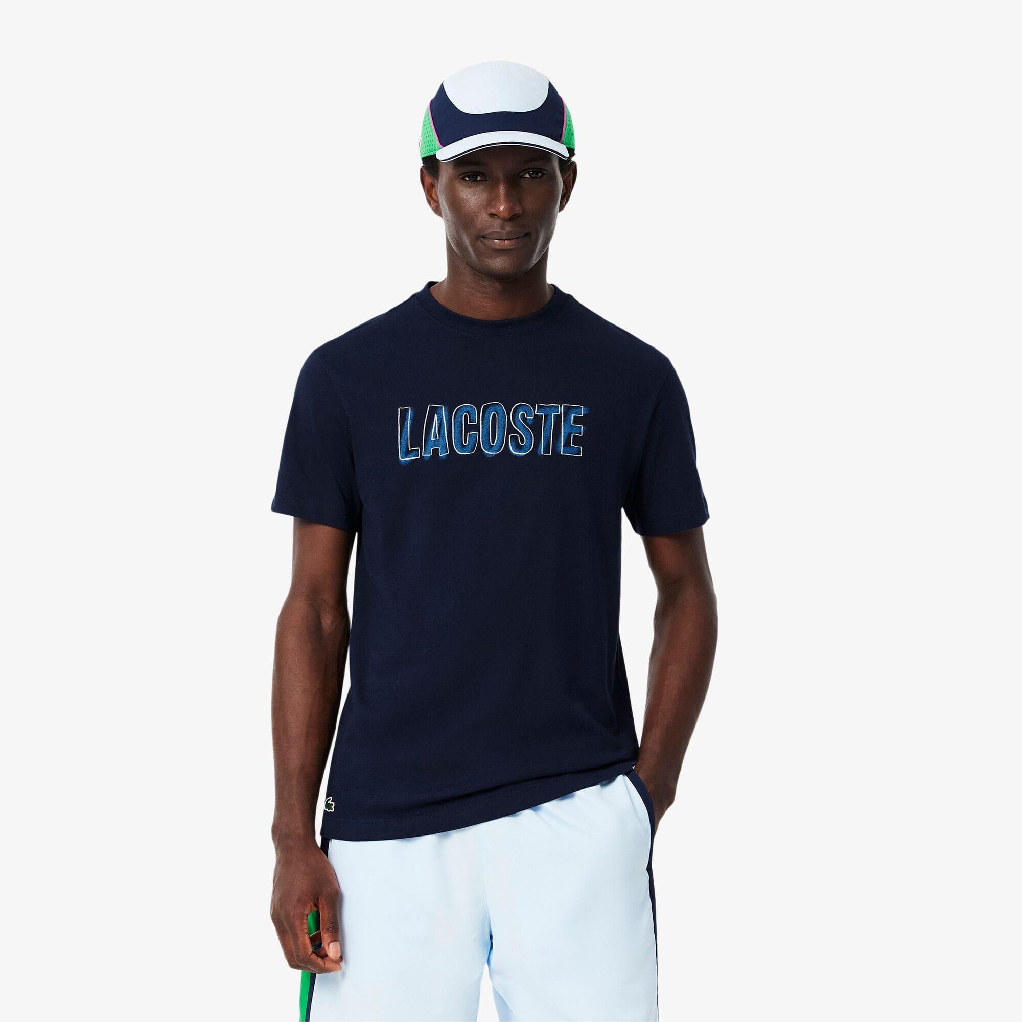 Blue - Lacoste - Ultra Dry Printed Sport T-Shirt - 2