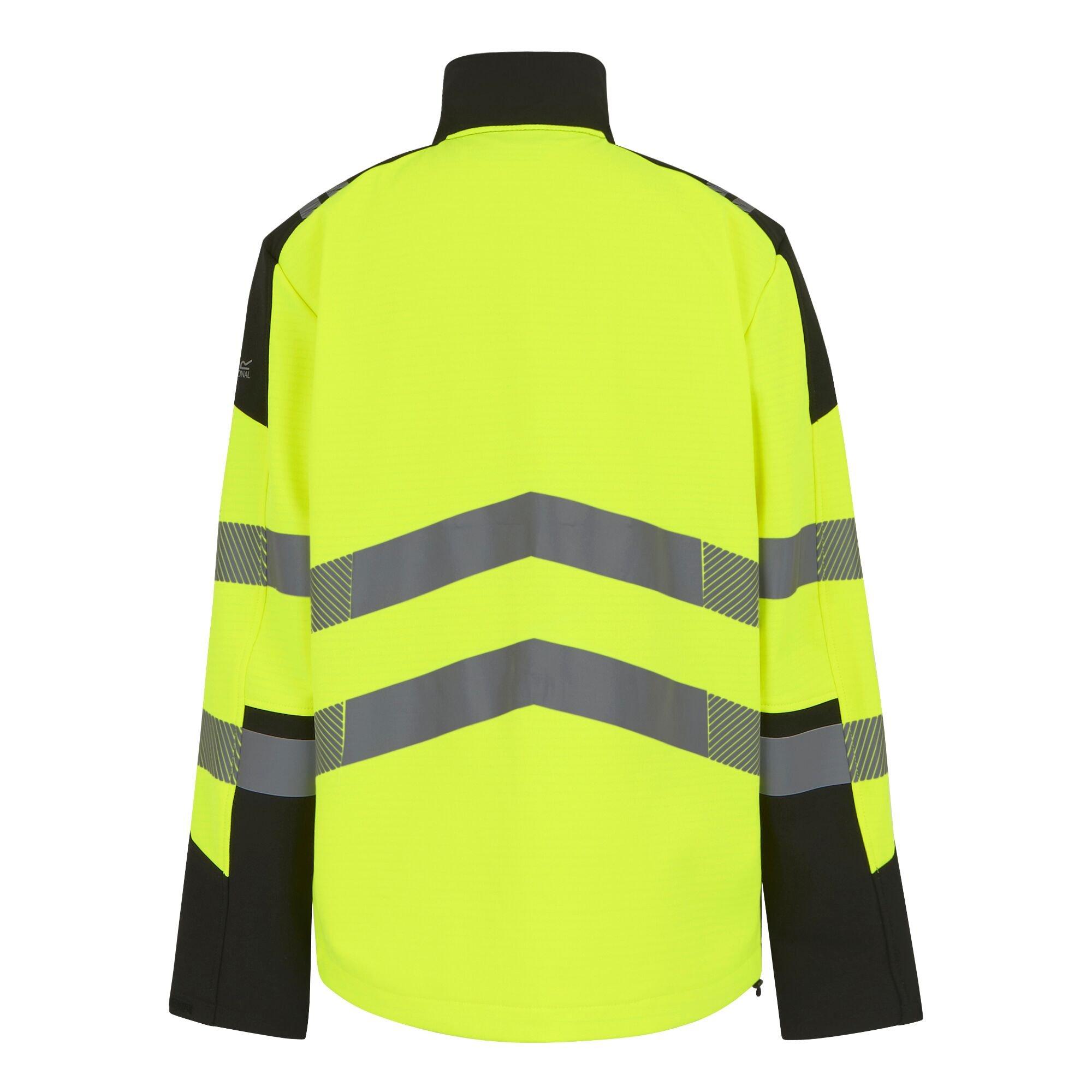 Black/Yellow - Regatta - Mens Hi-Vis X PRO 3 Layer Softshell Jacket - Clas - 9