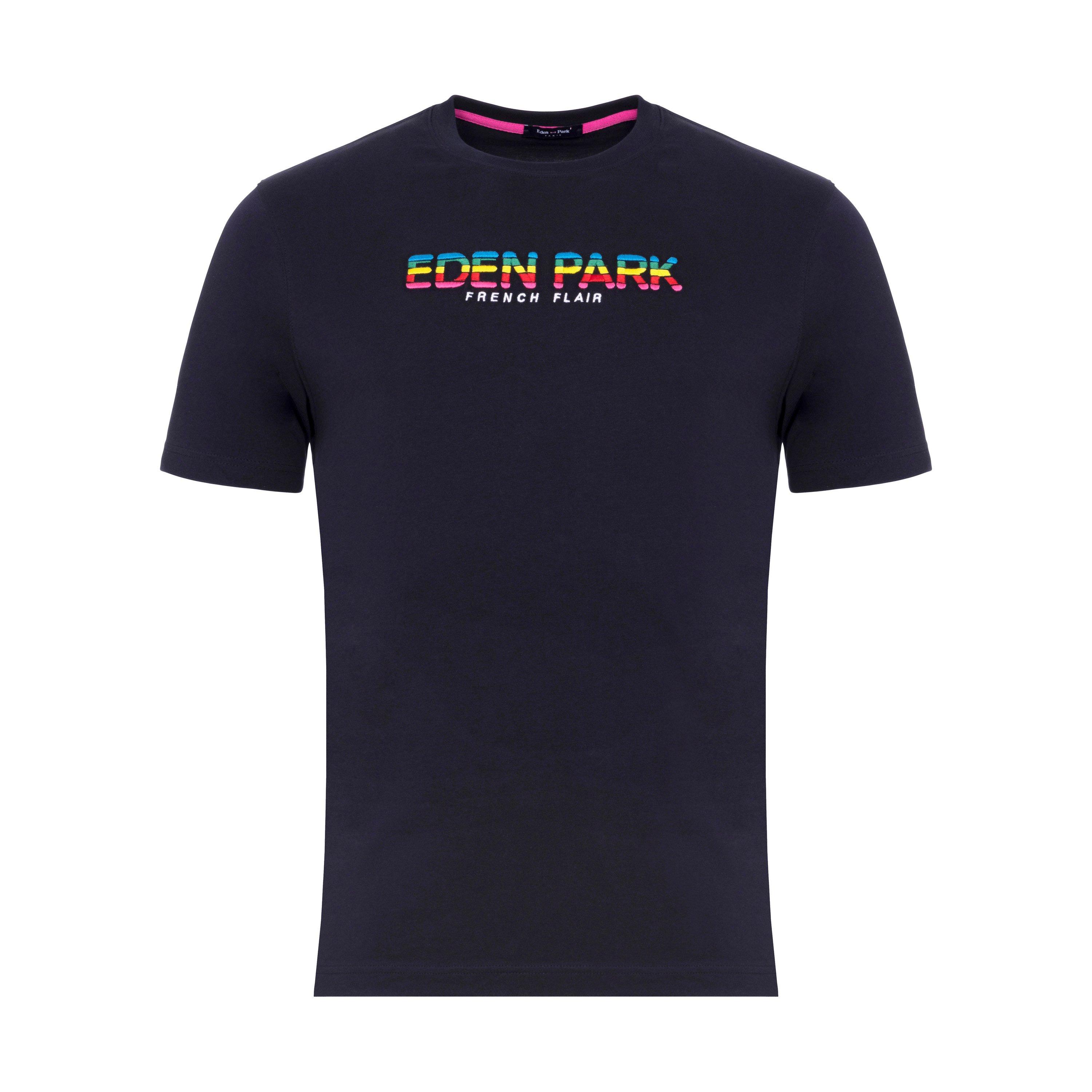 Eden Park Men's T-Shirt With French Flair Screen Print - Blf - S