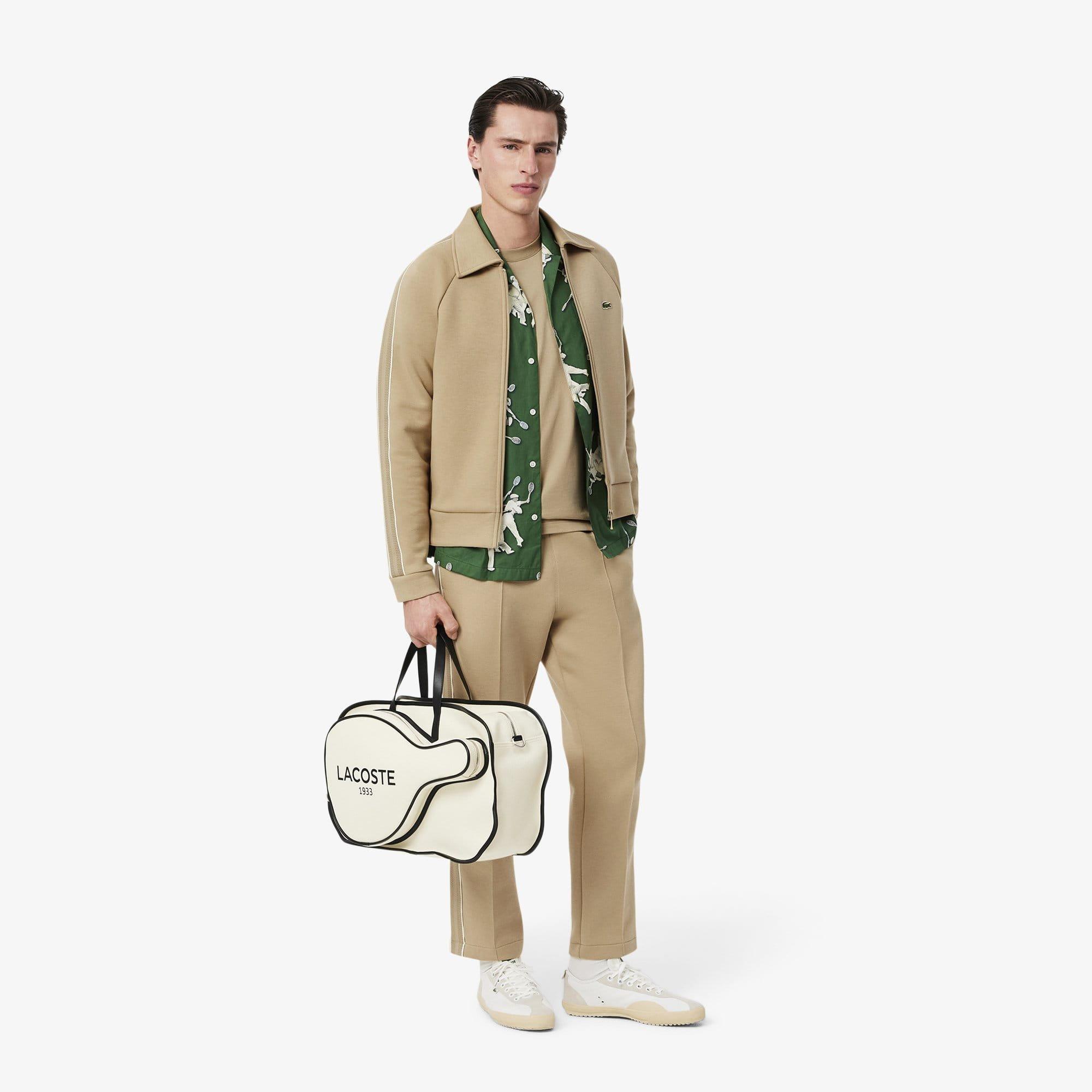 Beige - Lacoste - French Made Emboidered Badge T-Shirt - 6