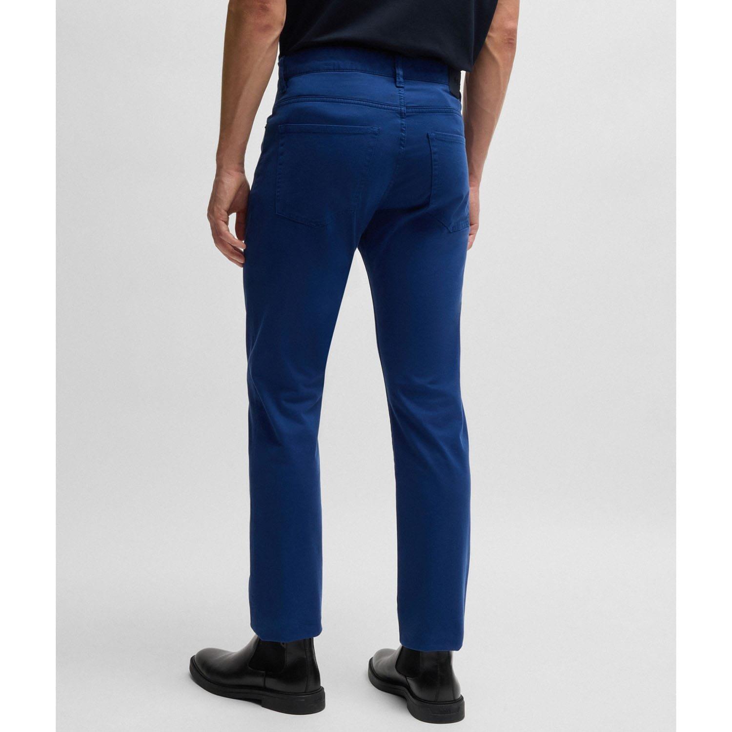 Blue - Boss - H-Delaware5 Garment-Dyed Trousers - 2