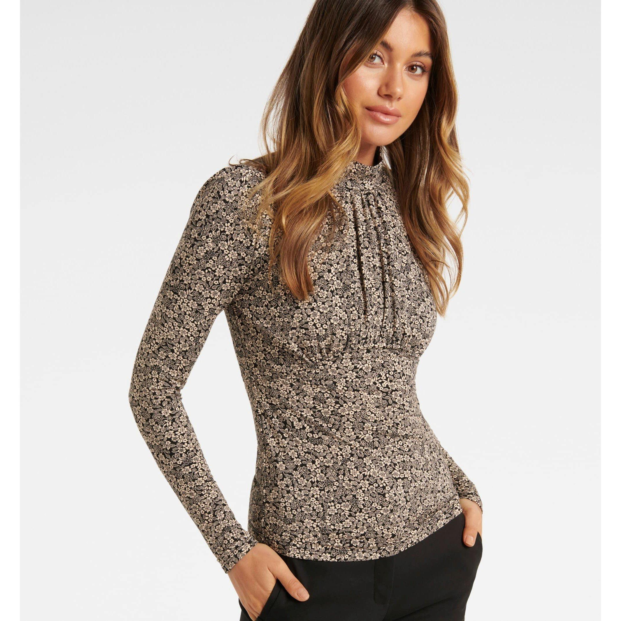 Fitzroy Ditsy - Forever New - Women's Sophia High Neck Top - 3