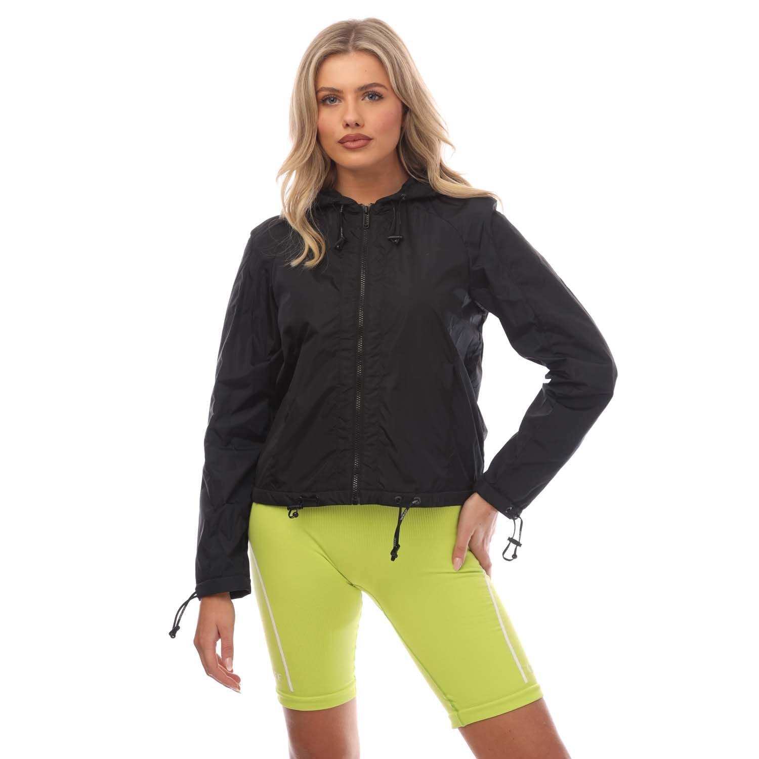 Black - Off White - Swimming Man Windbreaker Jacket - 1