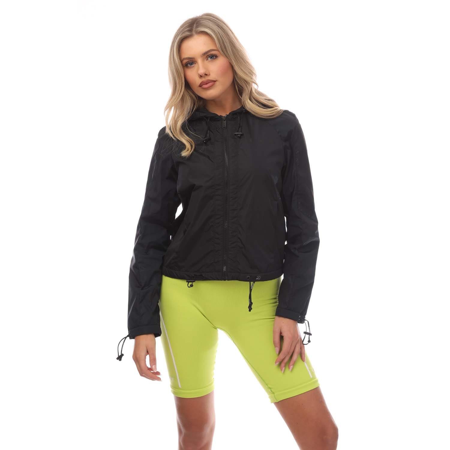 Black - Off White - Swimming Man Windbreaker Jacket - 4