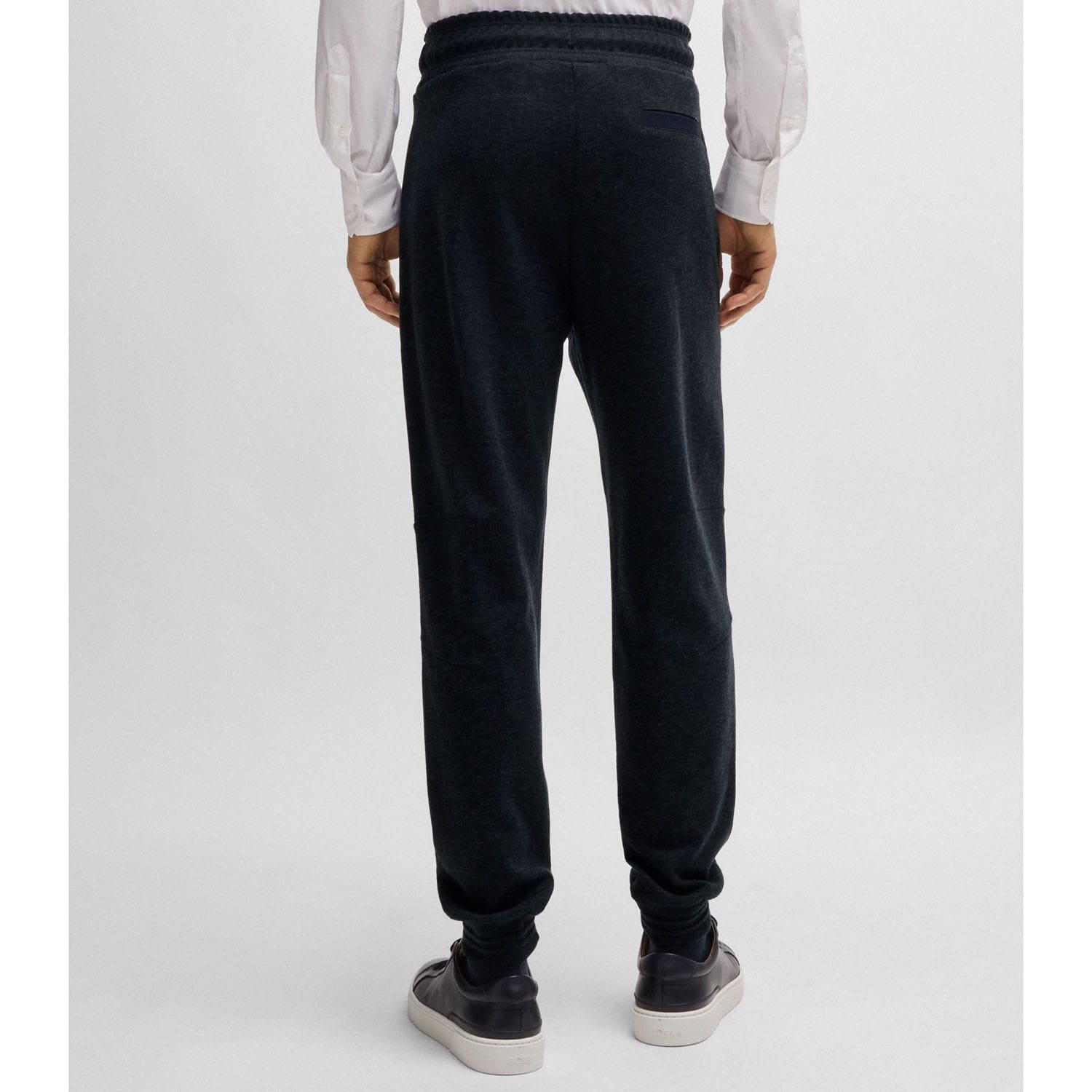 Dark Blue - Boss - P-Lamont 290 Regular-Fit Tracksuit Bottoms - 2