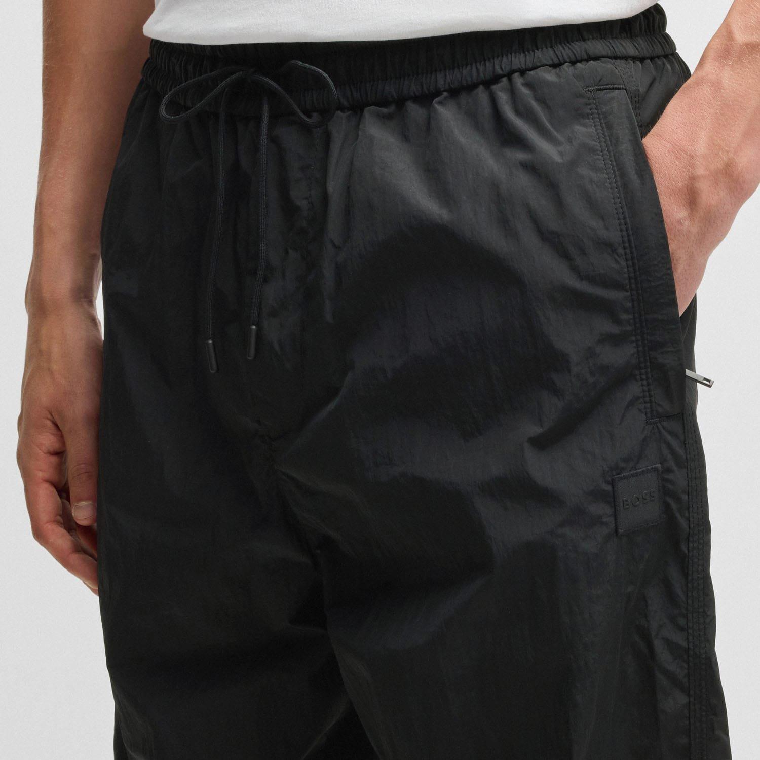 Black - Boss - Sracky2 Relaxed-Fit Trousers - 3