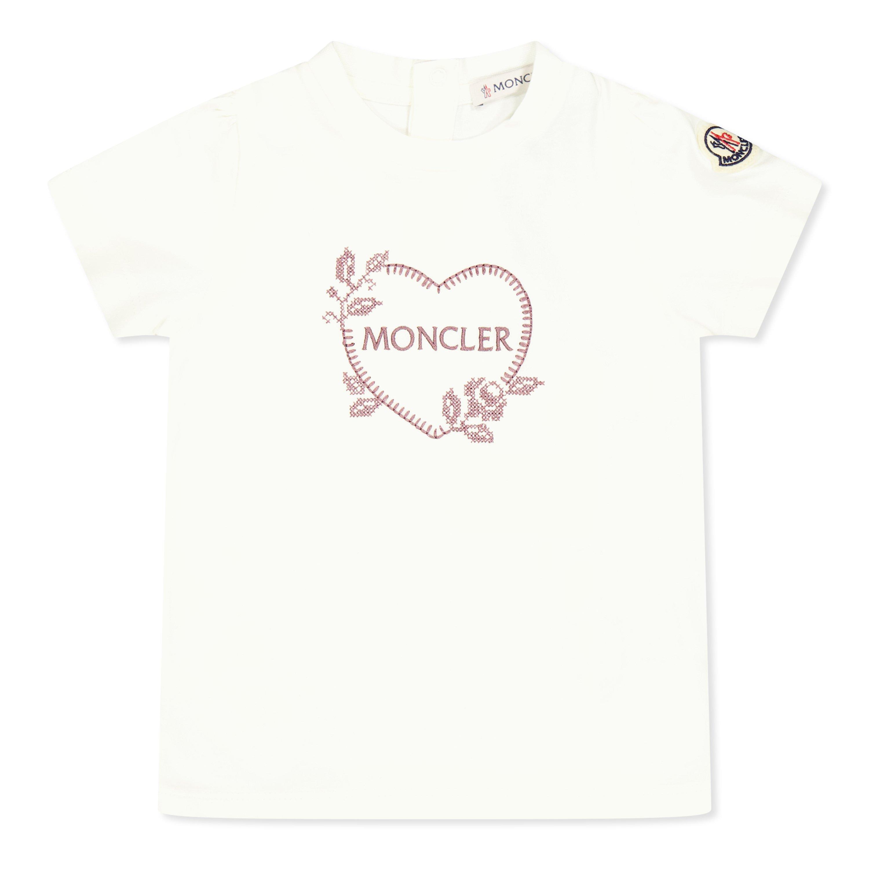 White 034 - Moncler - Moncler Logo Tee In64 - 1