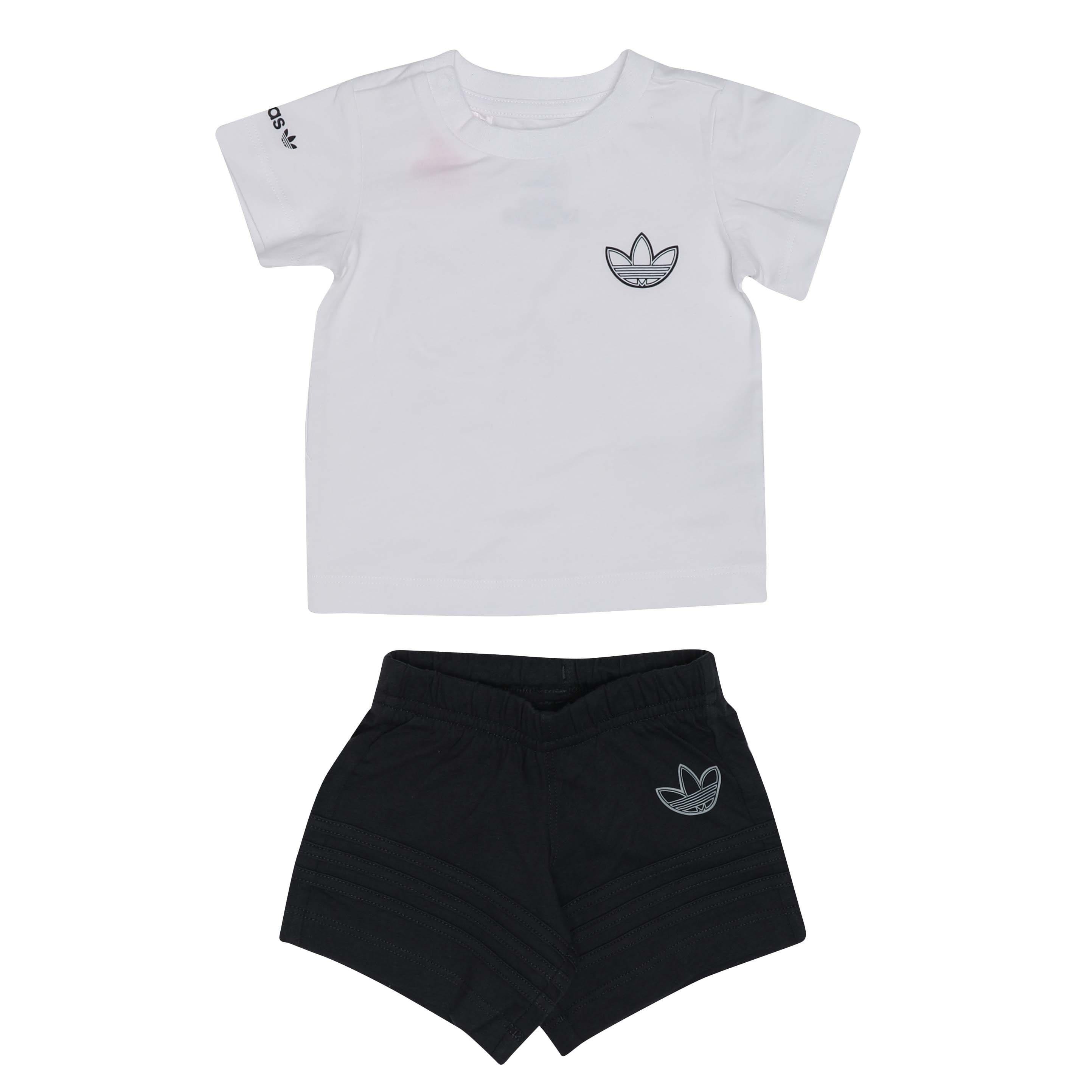 White - adidas Originals - SPRT Collection Shorts and T-Shirt - 1