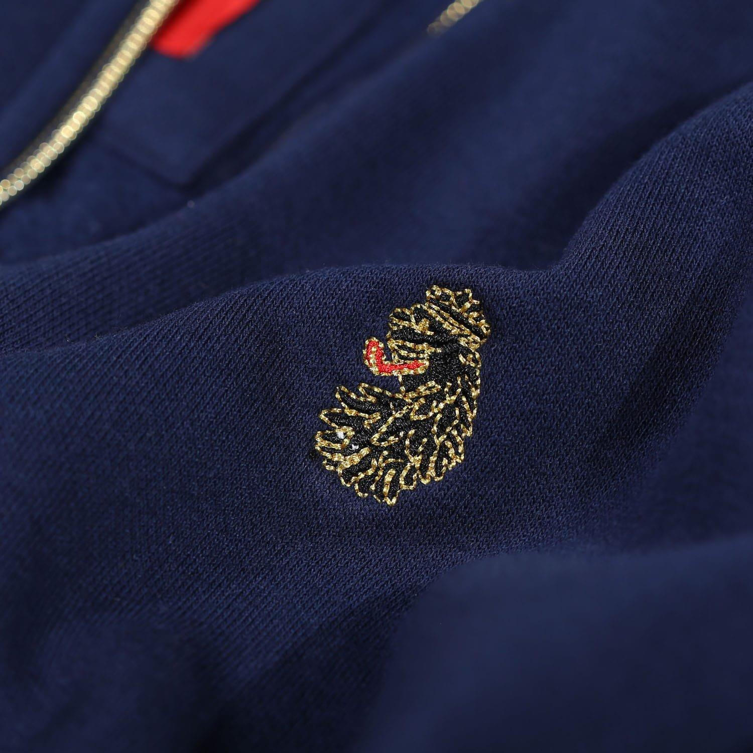 Navy - Luke 1977 - Higgs 2 quarter Zip Sweatshirt - 4